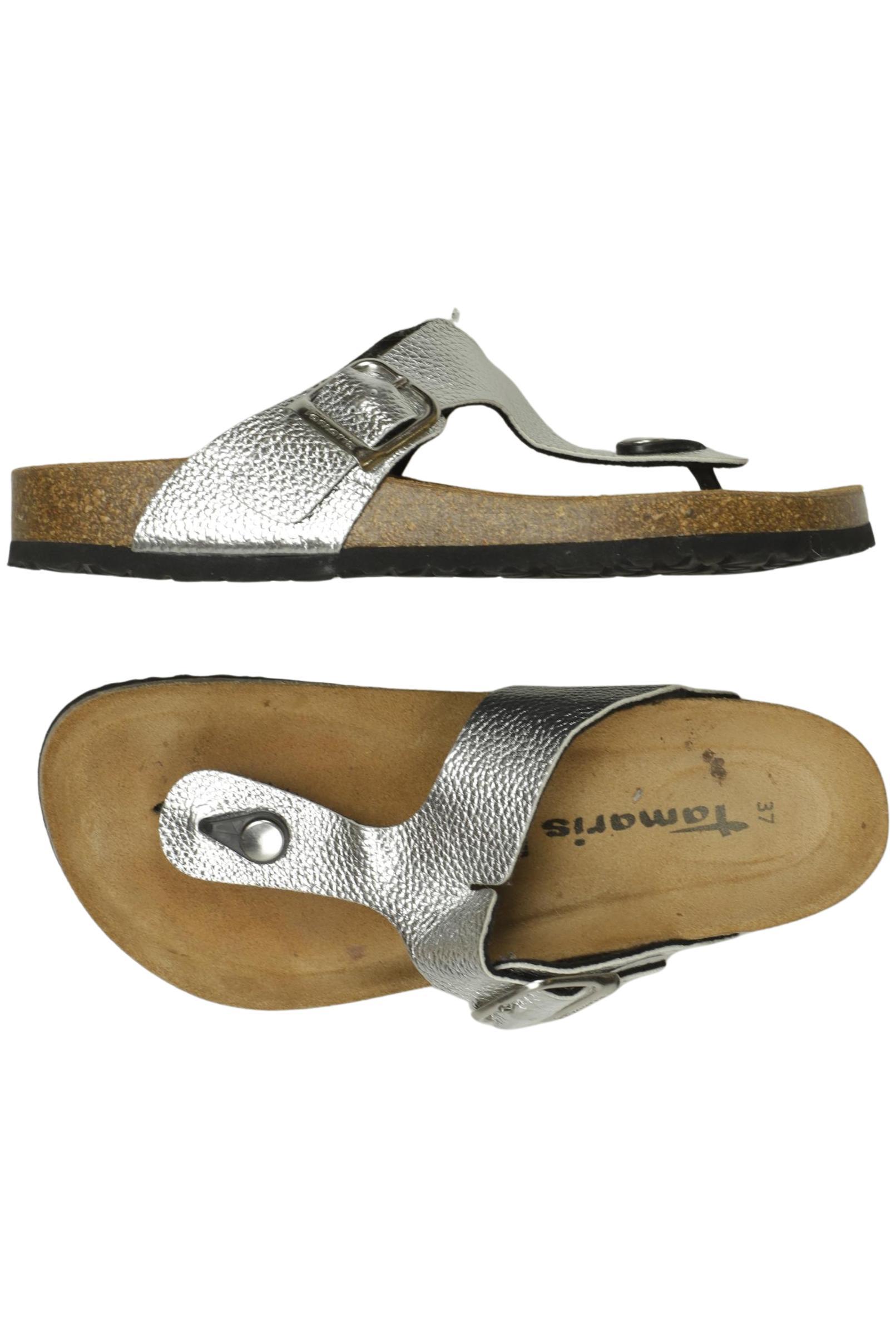 

Tamaris Damen Sandale, silber, Gr. 37