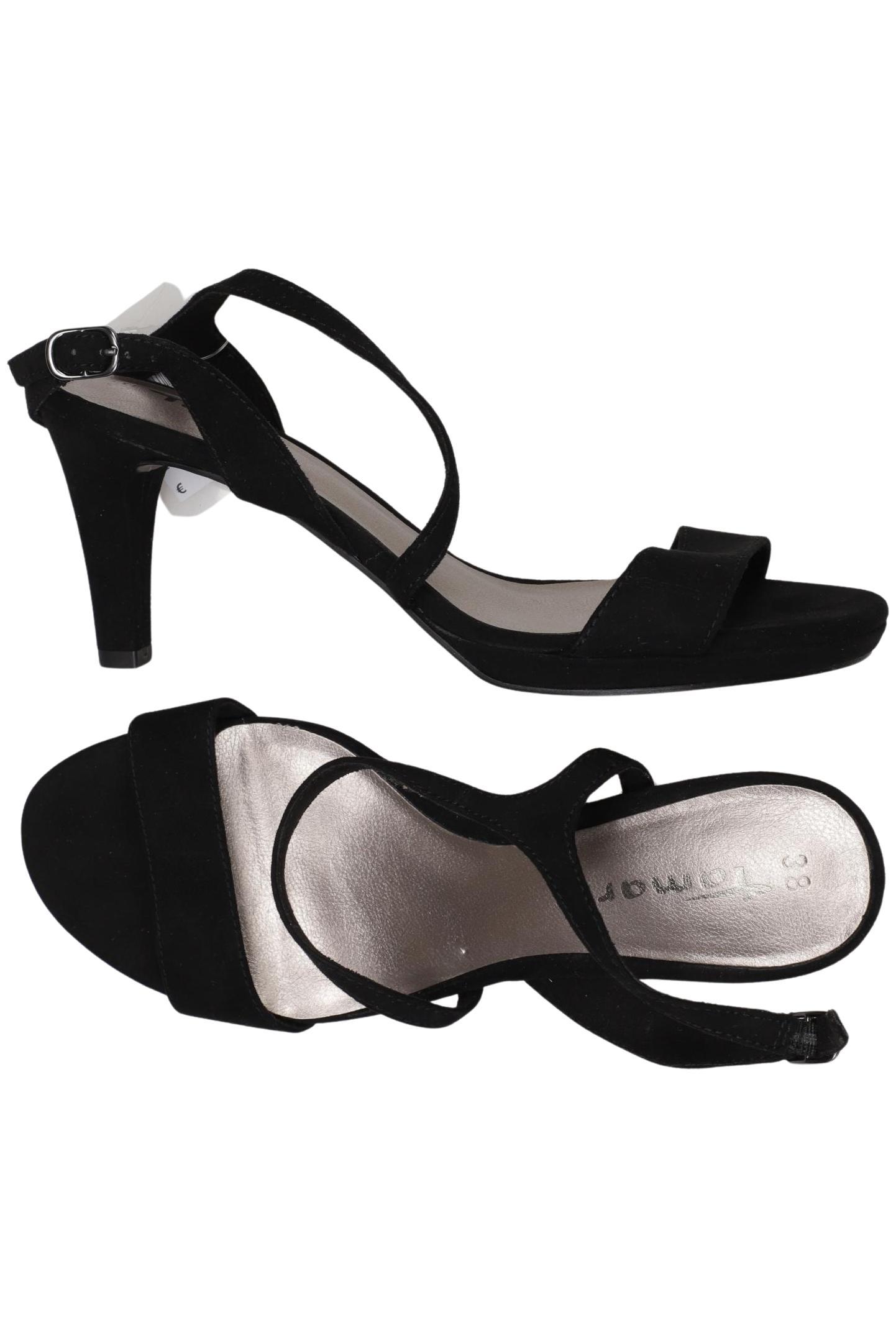 

Tamaris Damen Sandale, schwarz, Gr. 38