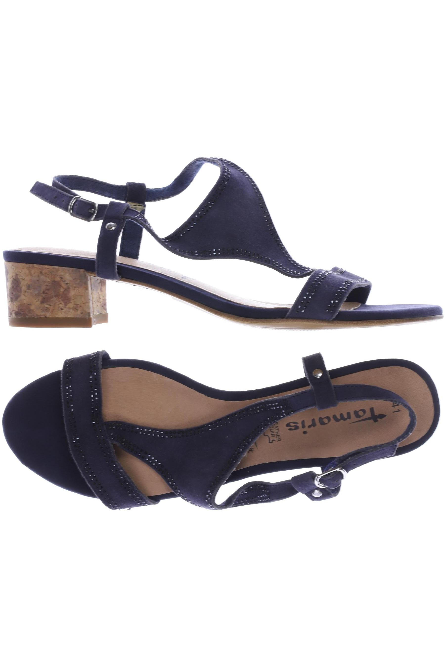 

Tamaris Damen Sandale, marineblau, Gr. 41