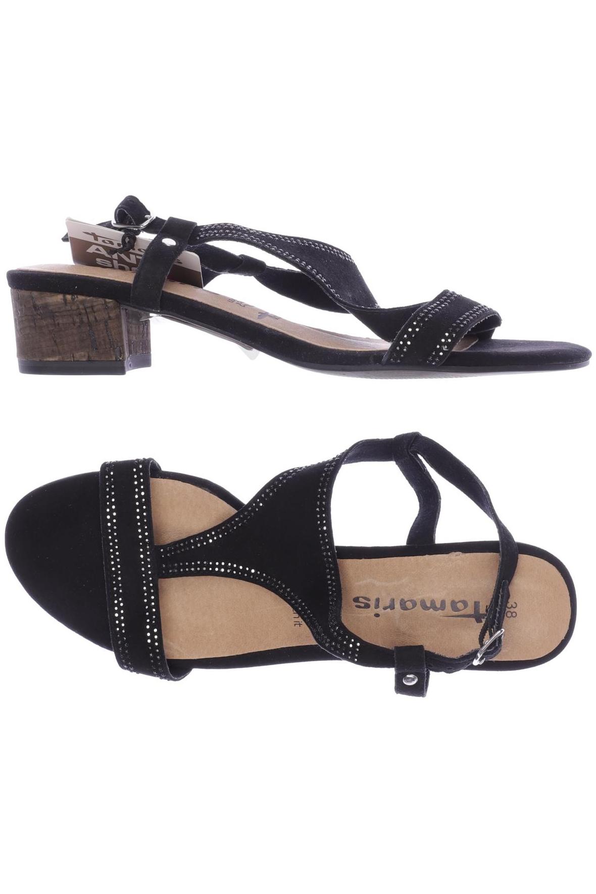 

Tamaris Damen Sandale, schwarz