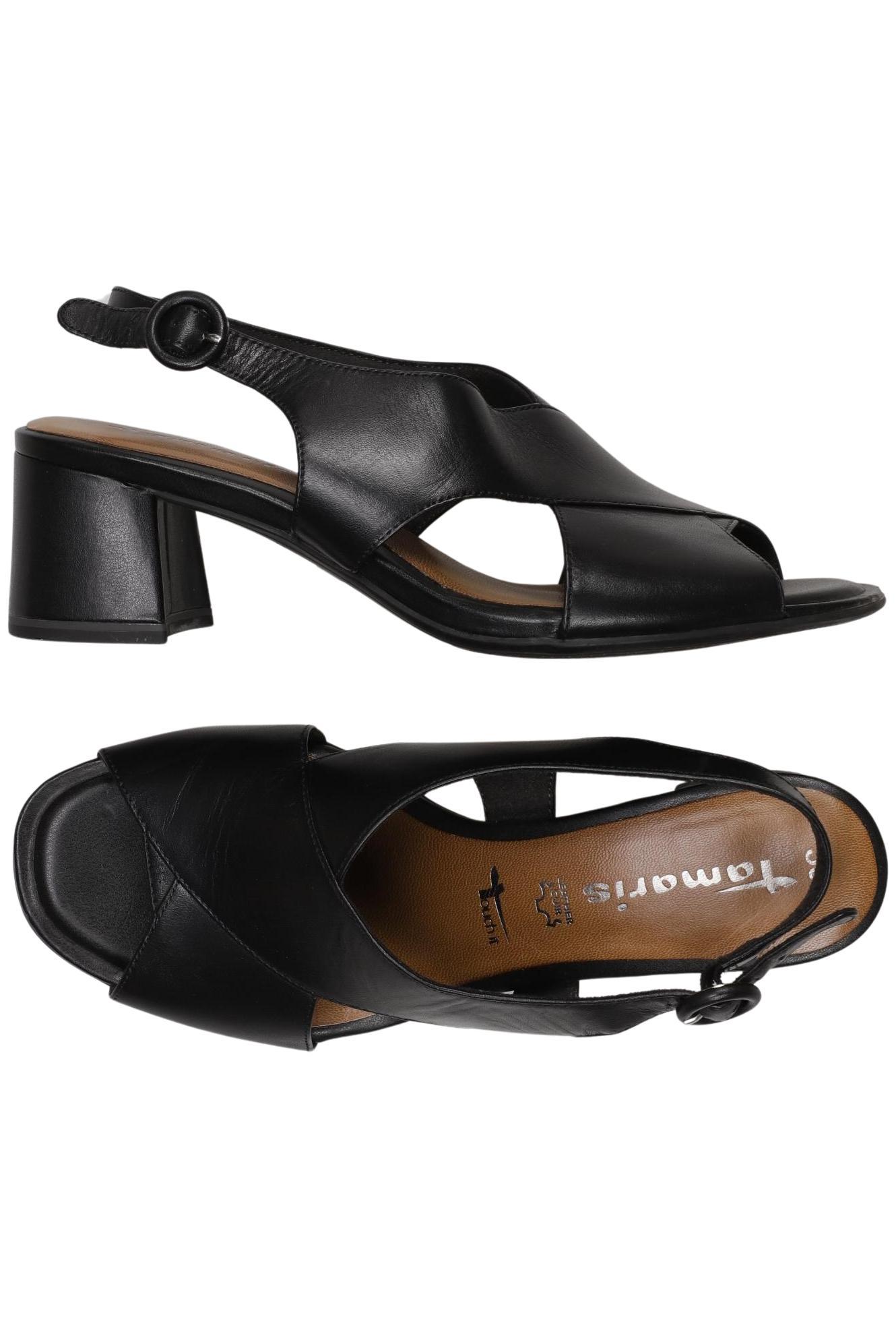 

Tamaris Damen Sandale, schwarz, Gr. 39
