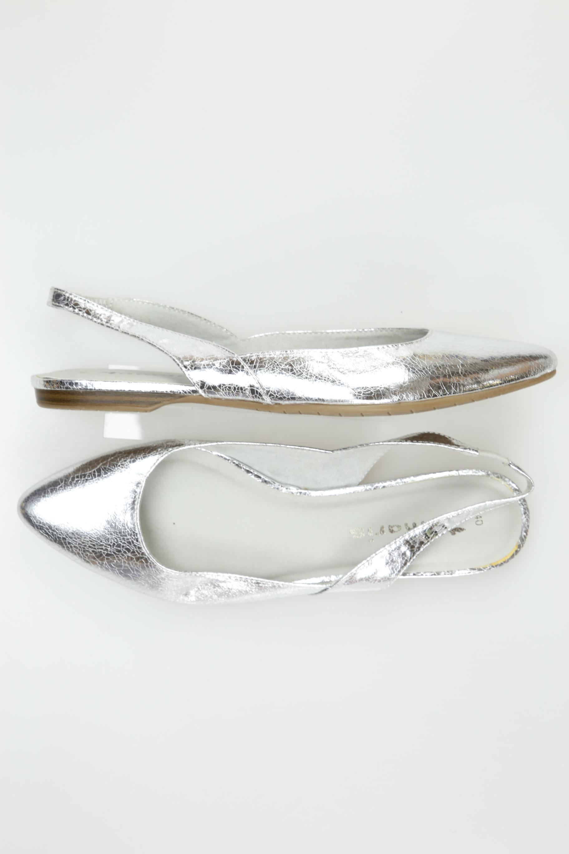

Tamaris Damen Sandale, silber, Gr. 40