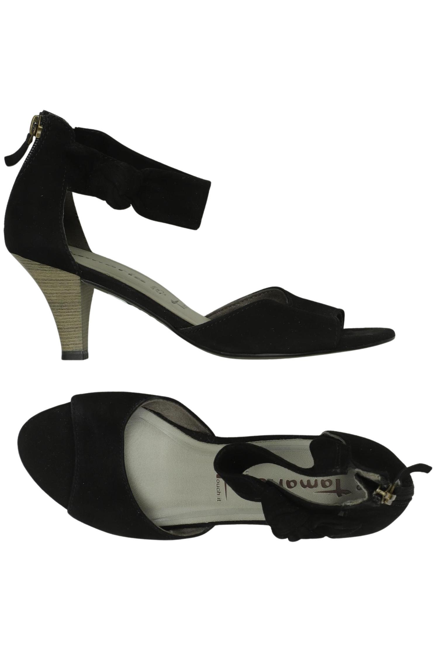 

Tamaris Damen Sandale, schwarz, Gr. 38