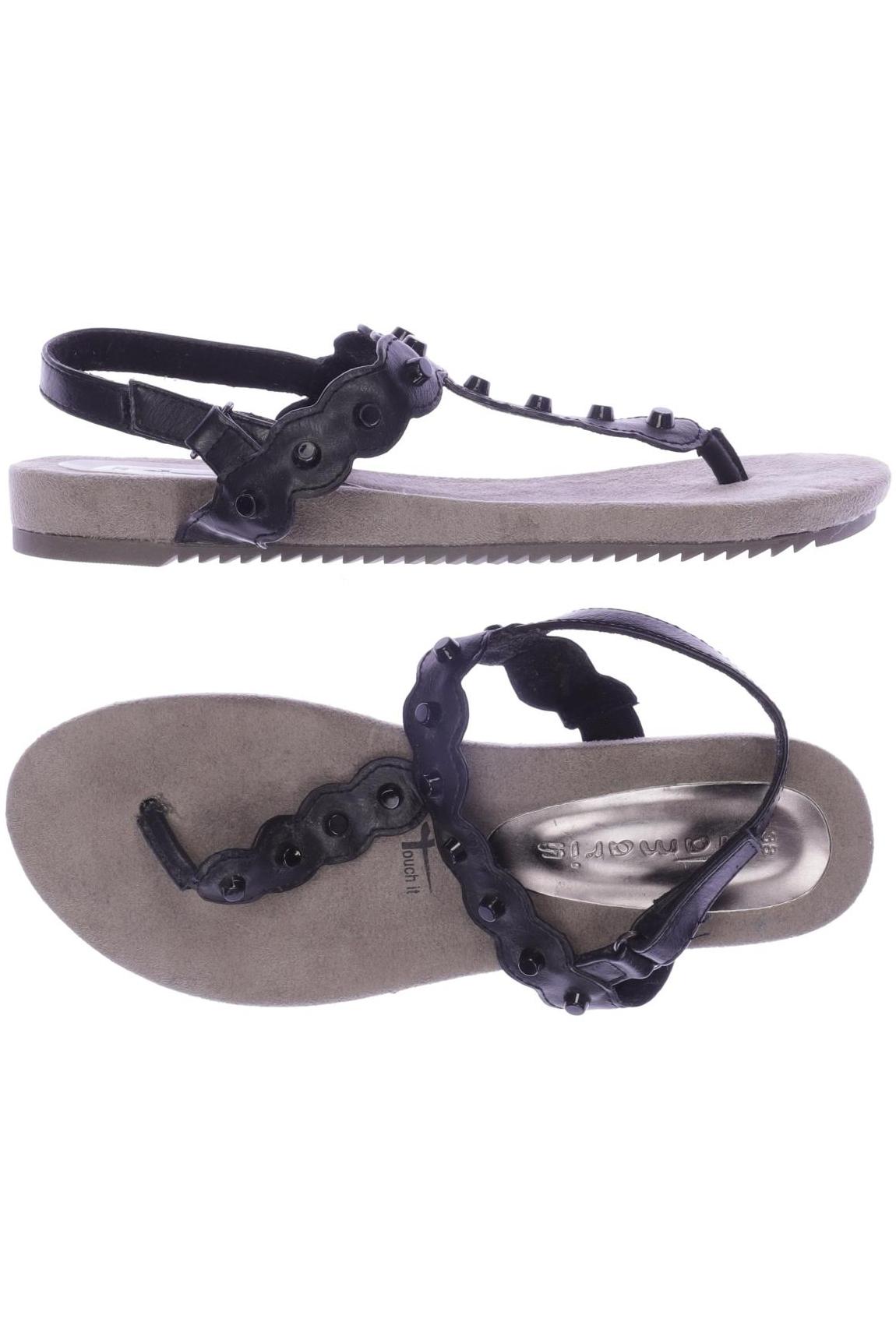 

Tamaris Damen Sandale, schwarz, Gr. 38