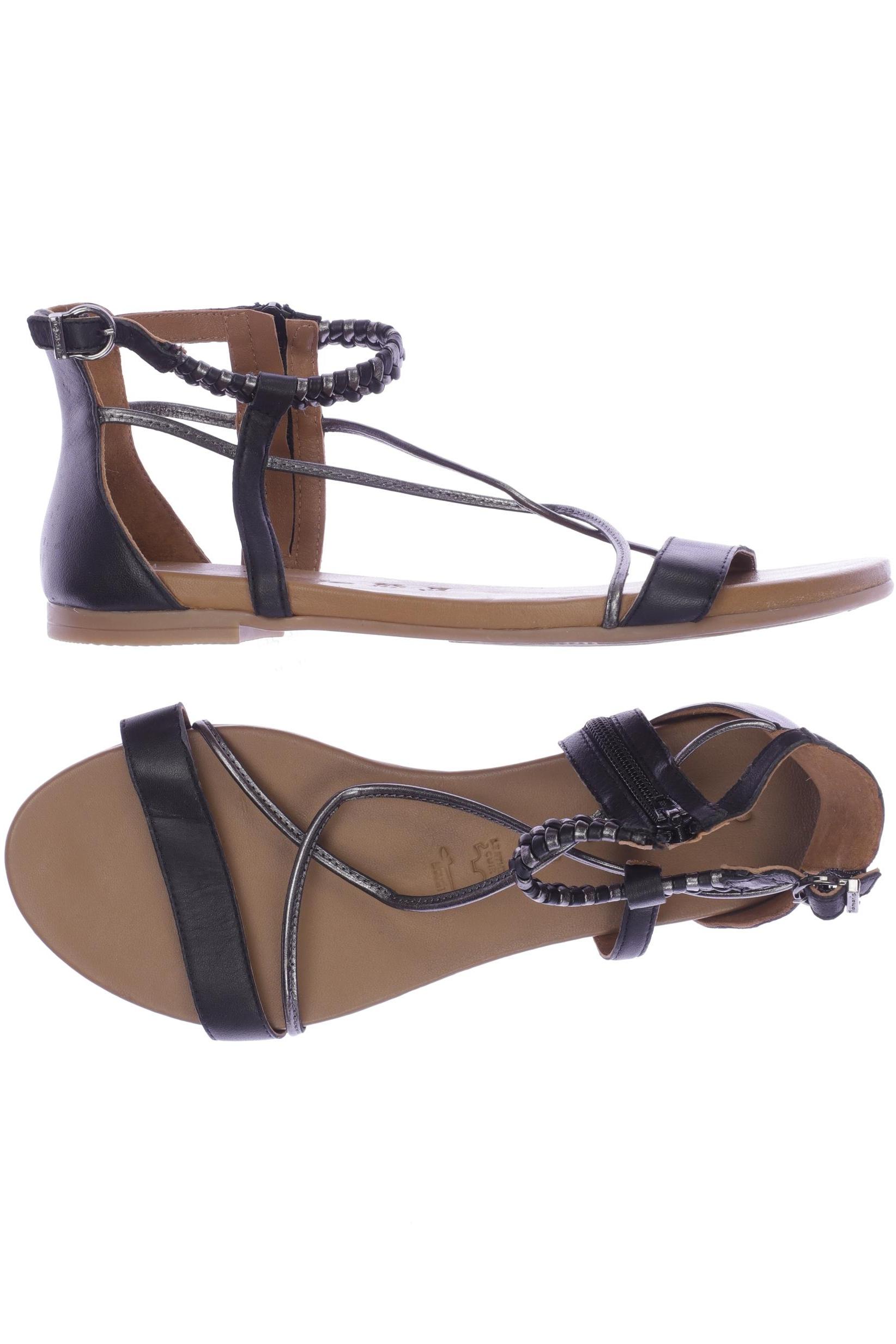 

Tamaris Damen Sandale, schwarz, Gr. 39