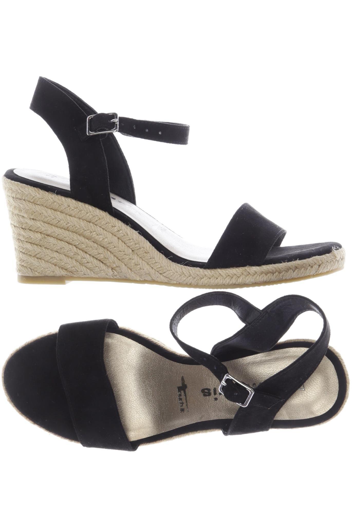 

Tamaris Damen Sandale, schwarz, Gr. 37