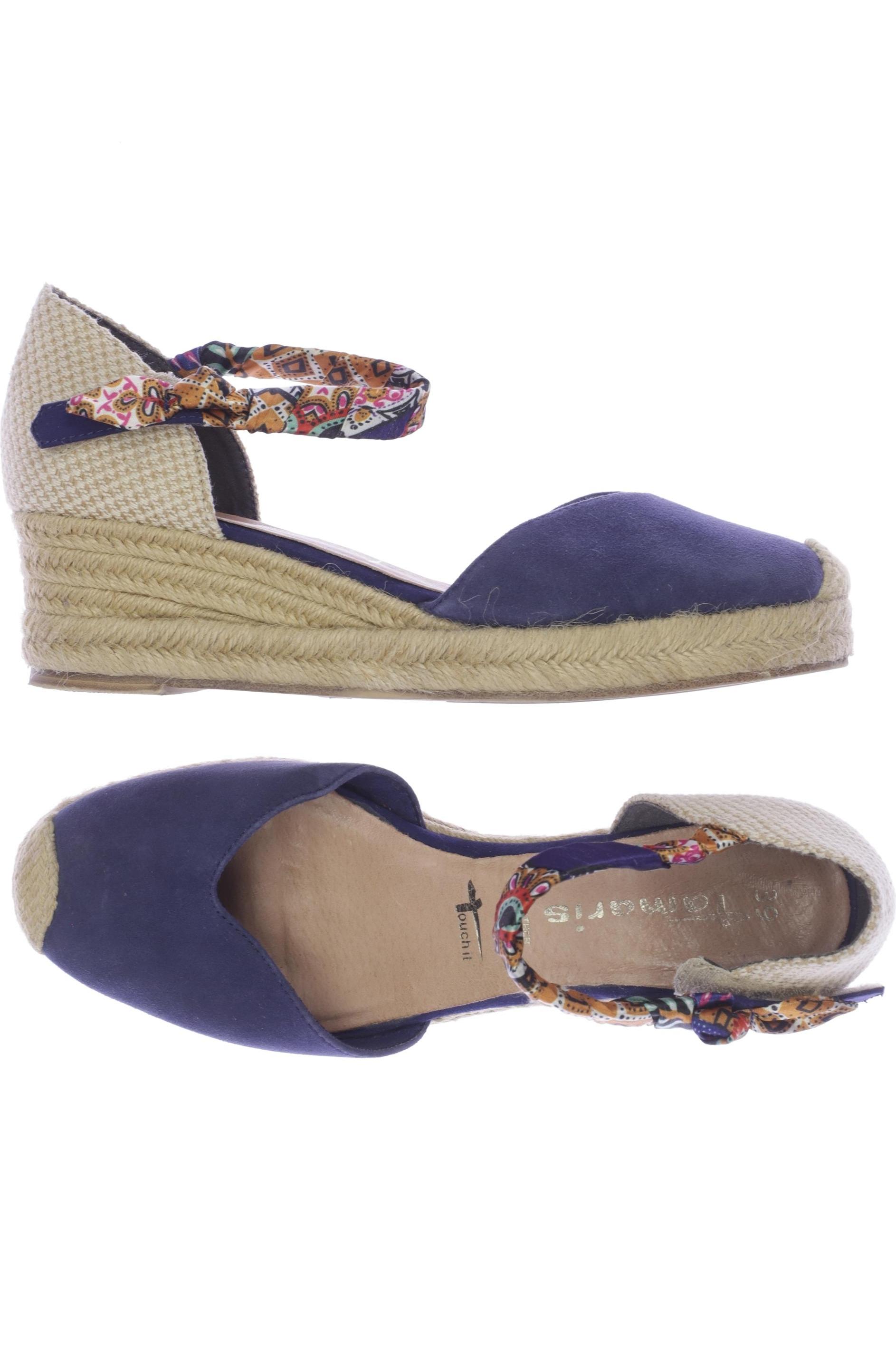

Tamaris Damen Sandale, blau, Gr. 39