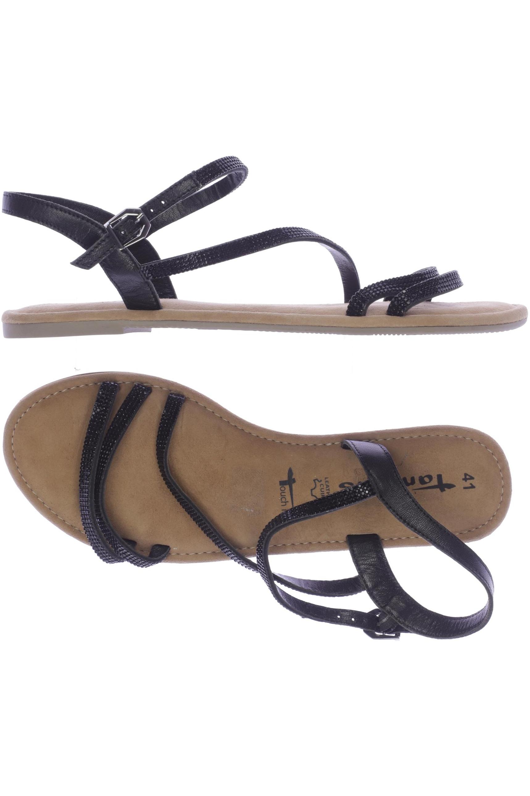 

Tamaris Damen Sandale, schwarz, Gr. 41