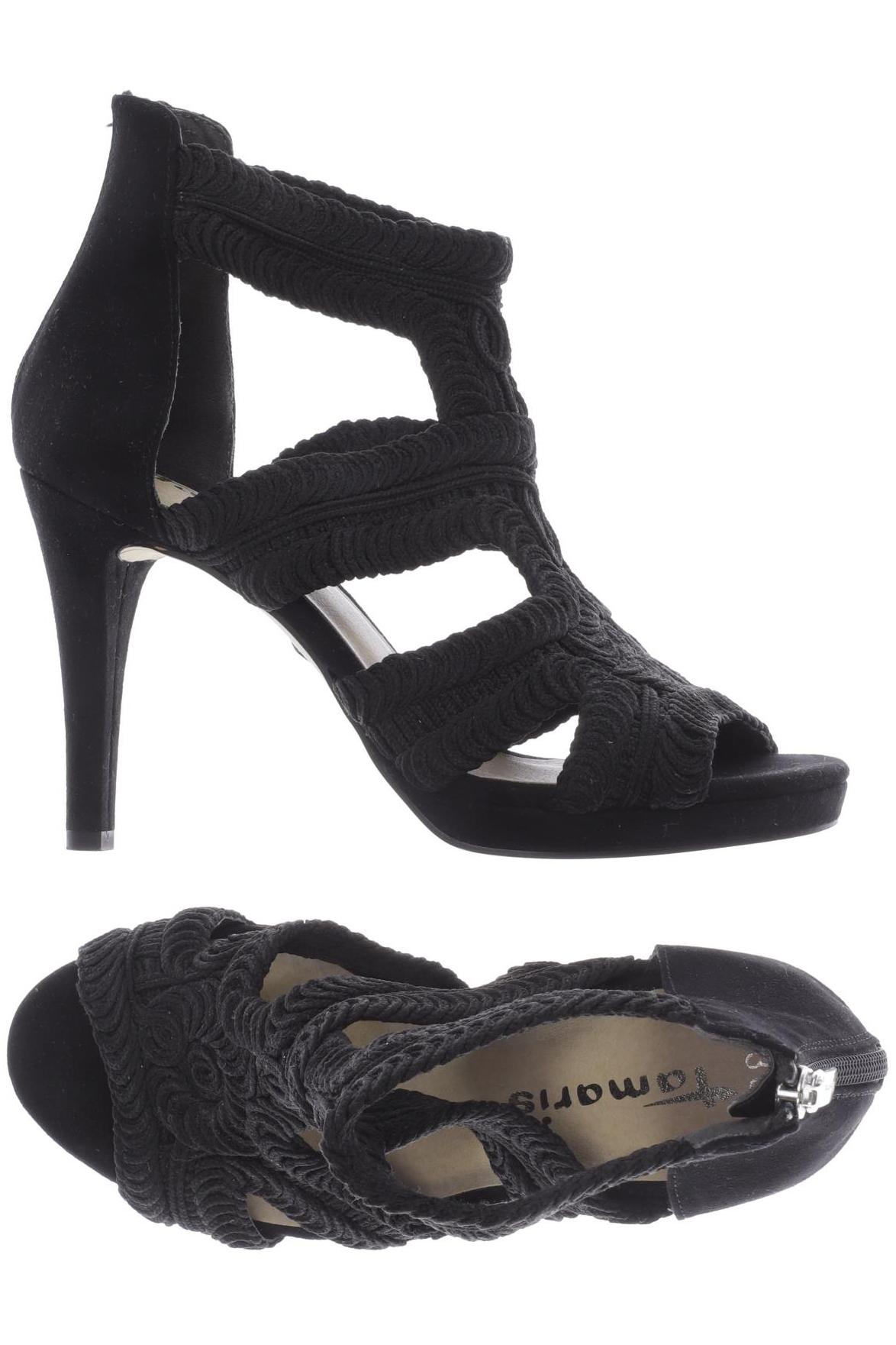 

Tamaris Damen Sandale, schwarz, Gr. 36
