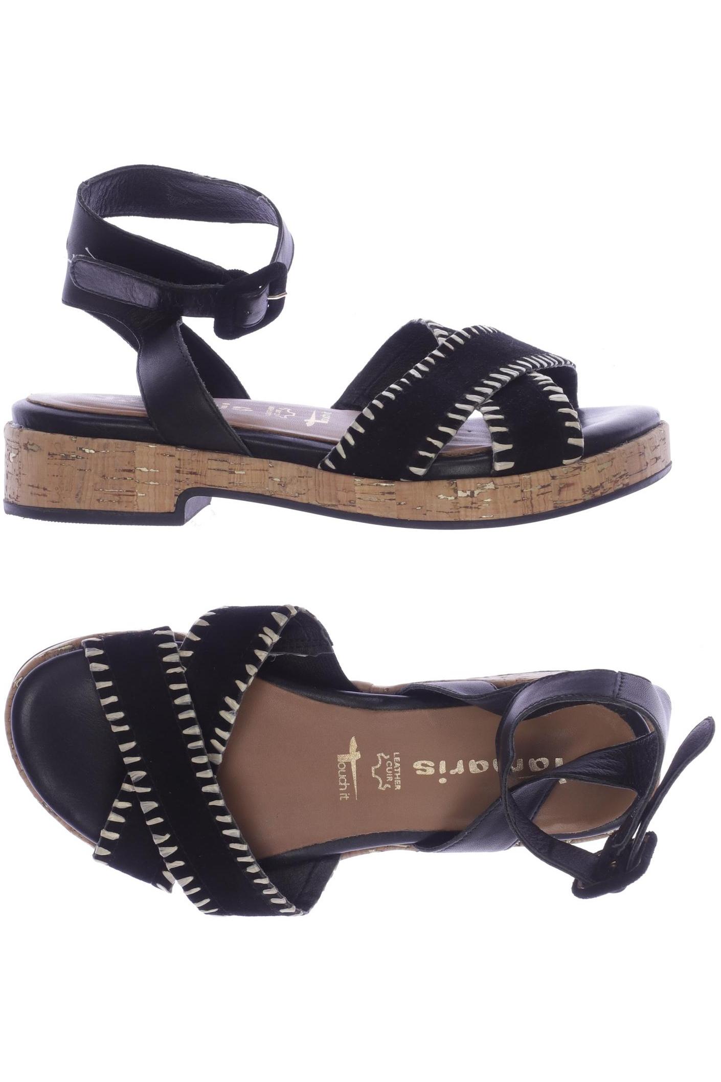 

Tamaris Damen Sandale, schwarz, Gr. 37