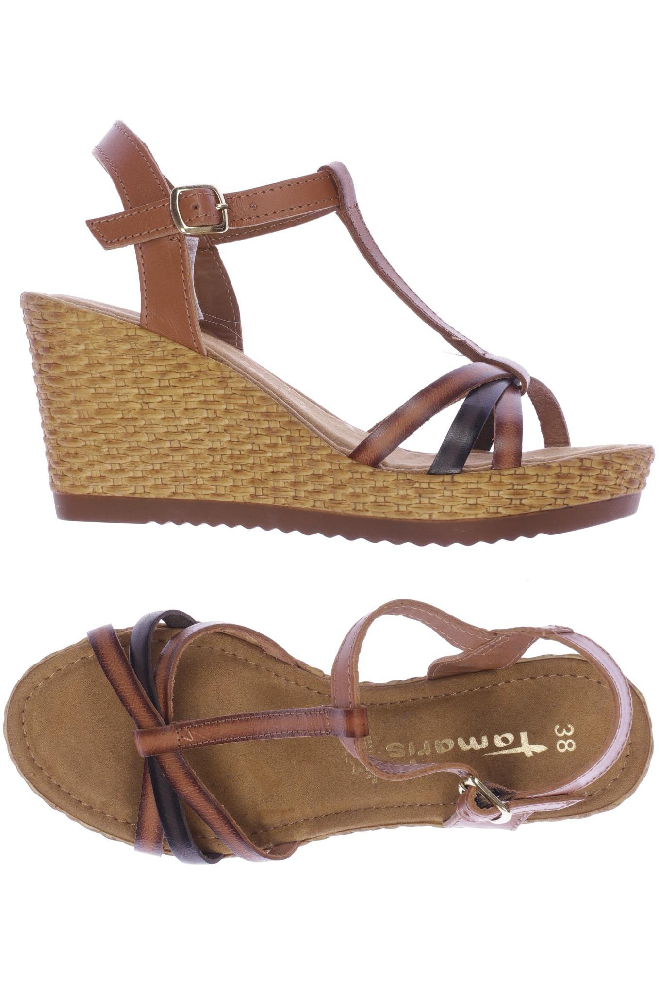 

Tamaris Damen Sandale, braun, Gr. 38