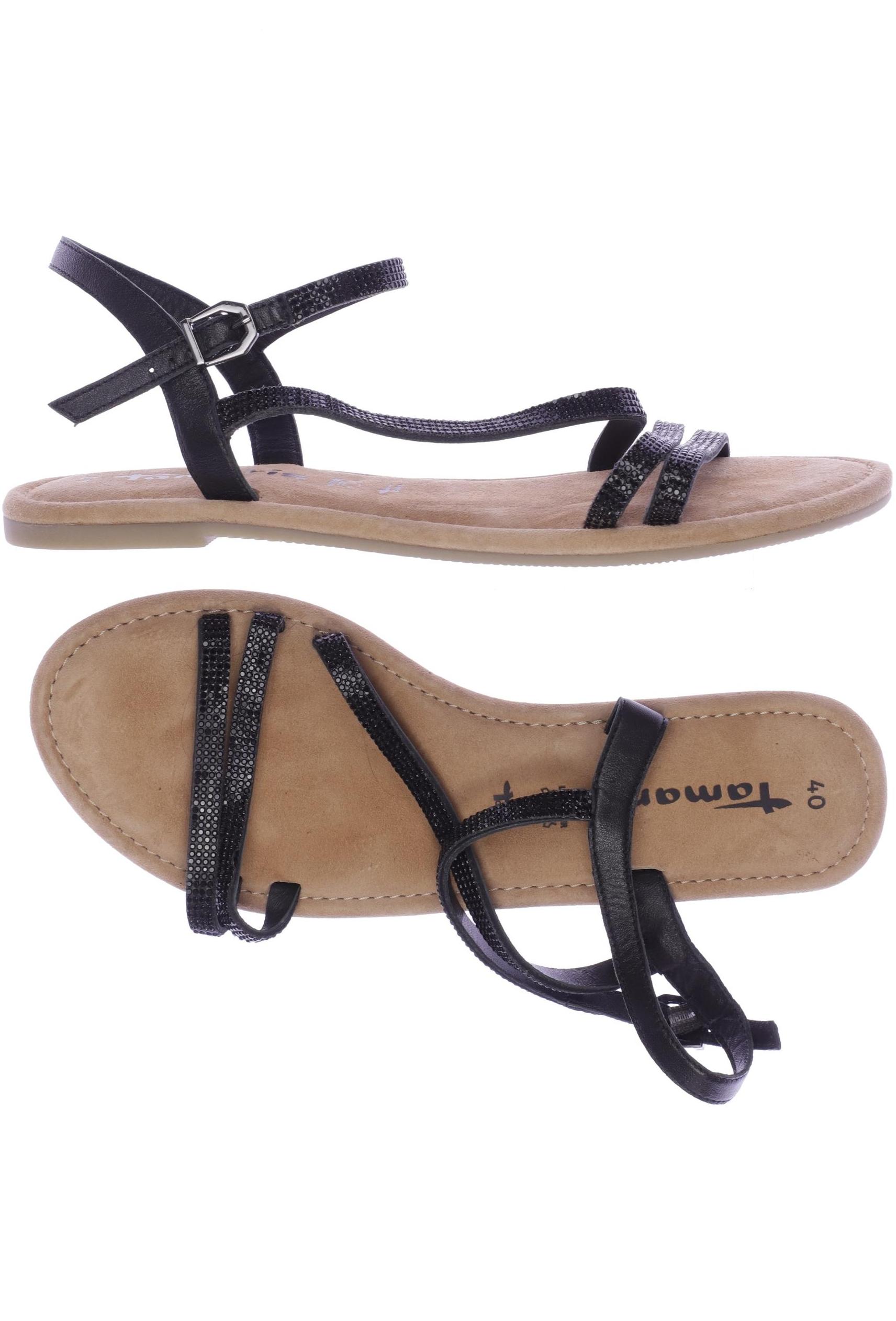 

Tamaris Damen Sandale, schwarz, Gr. 40