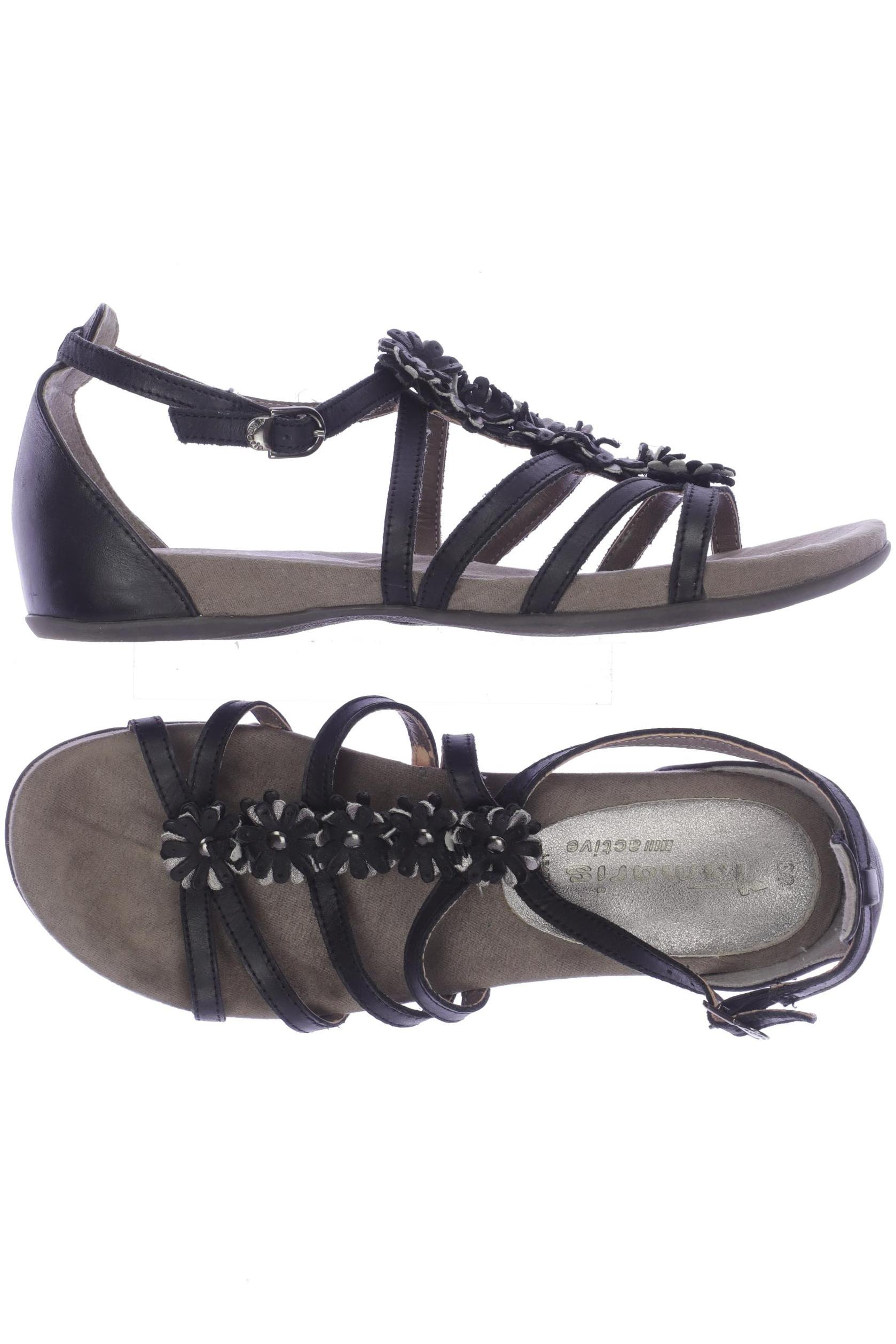 

Tamaris Damen Sandale, schwarz, Gr. 39