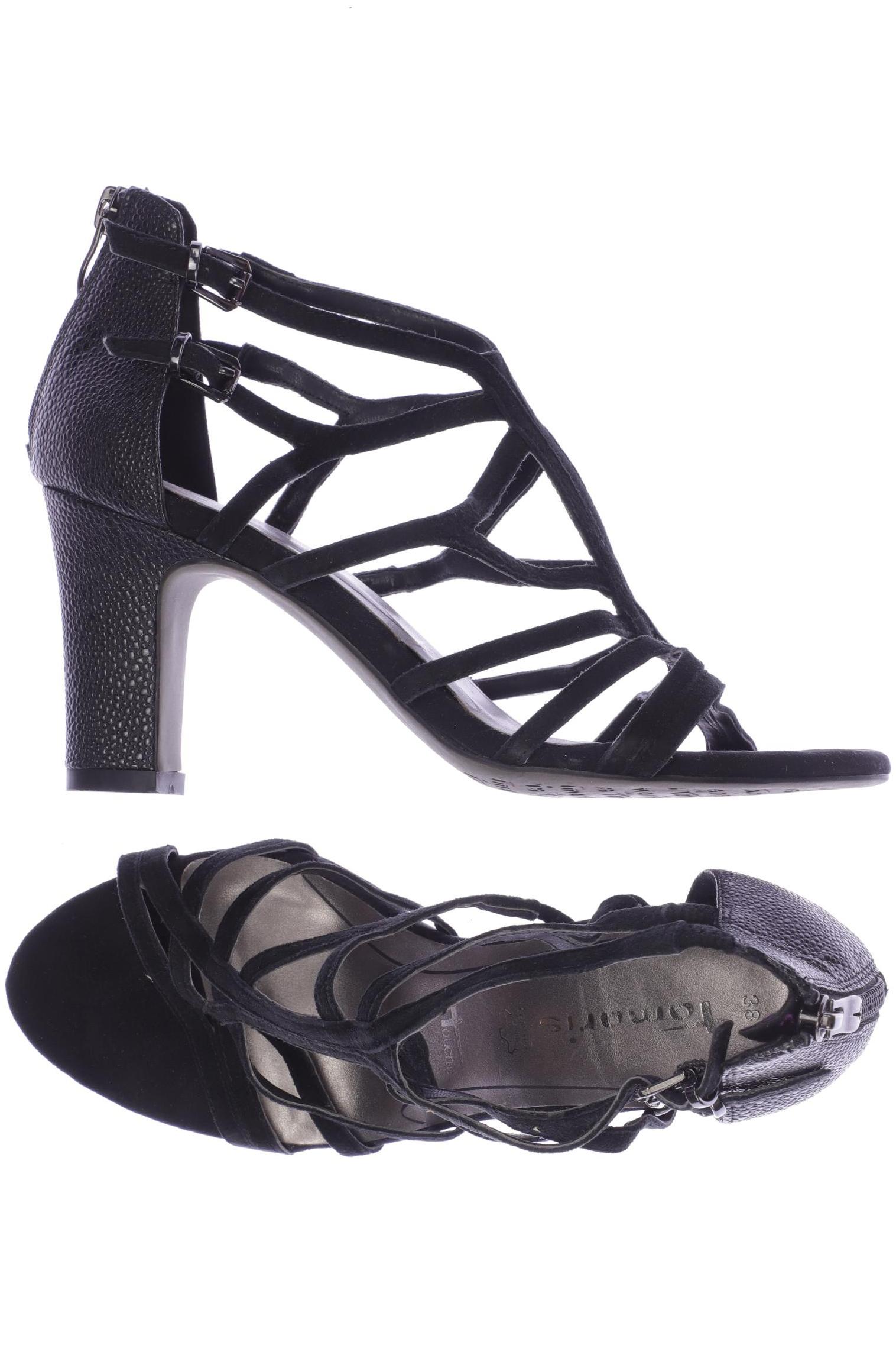 

Tamaris Damen Sandale, schwarz, Gr. 38