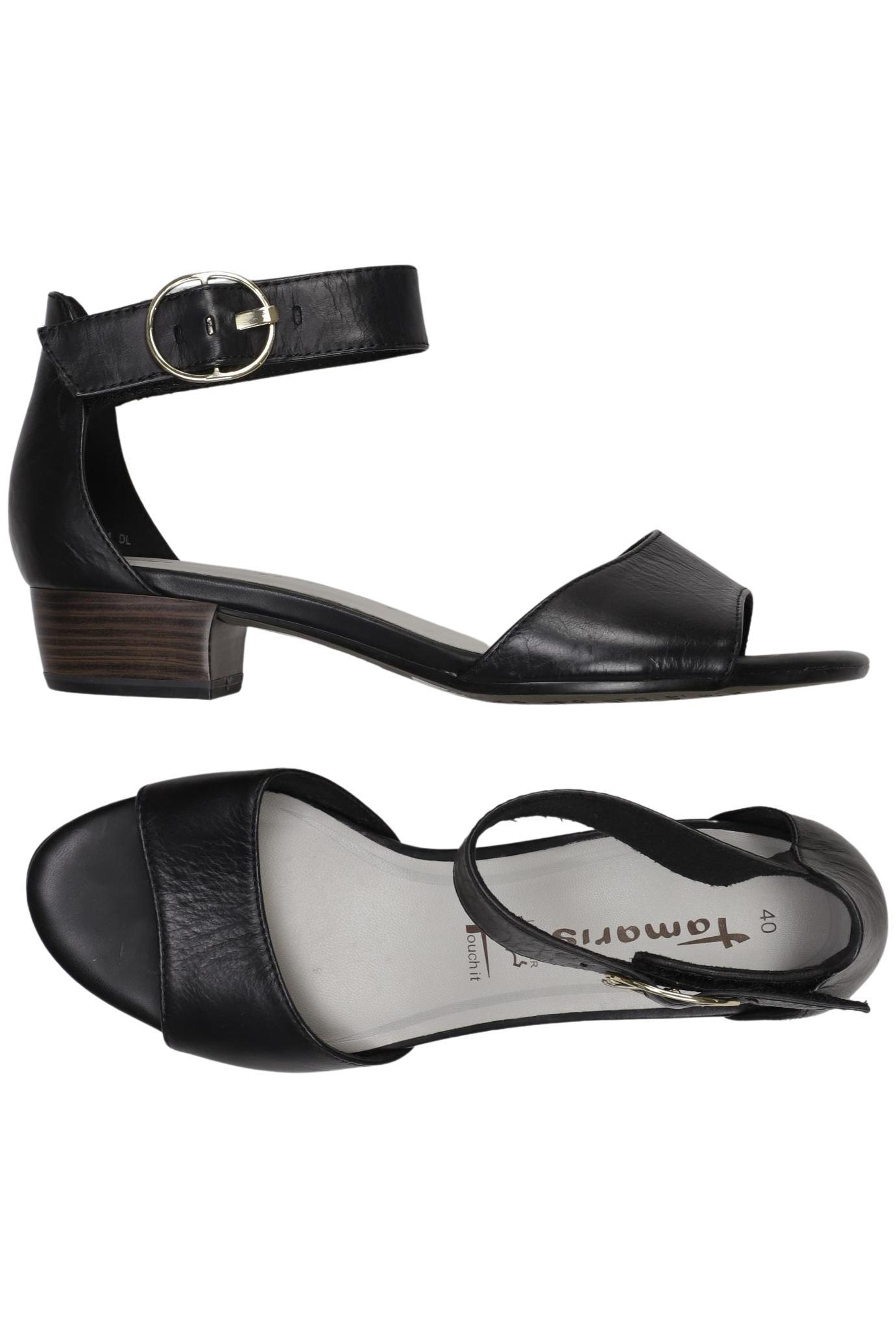 

Tamaris Damen Sandale, schwarz, Gr. 40
