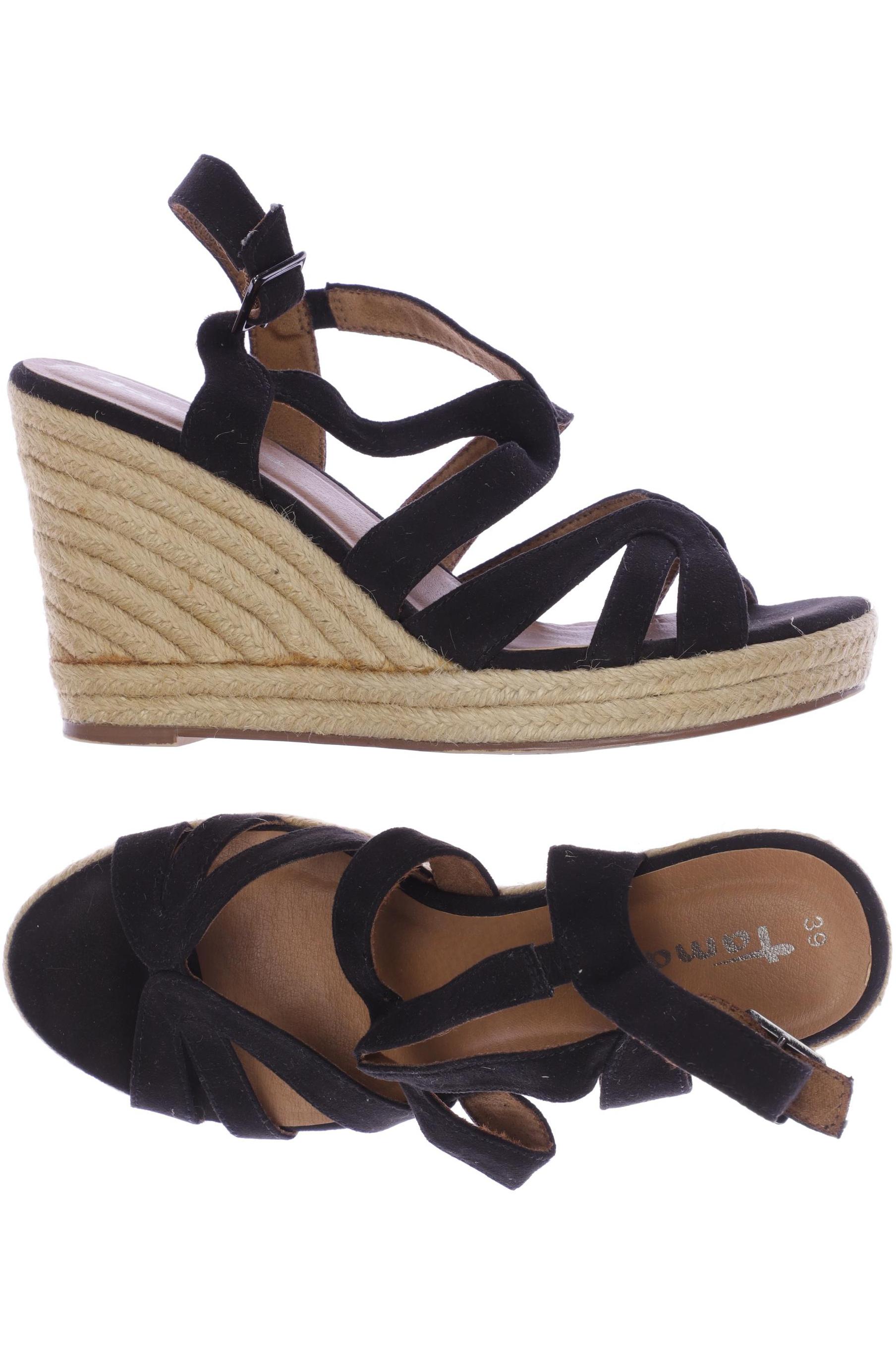 

Tamaris Damen Sandale, schwarz, Gr. 39