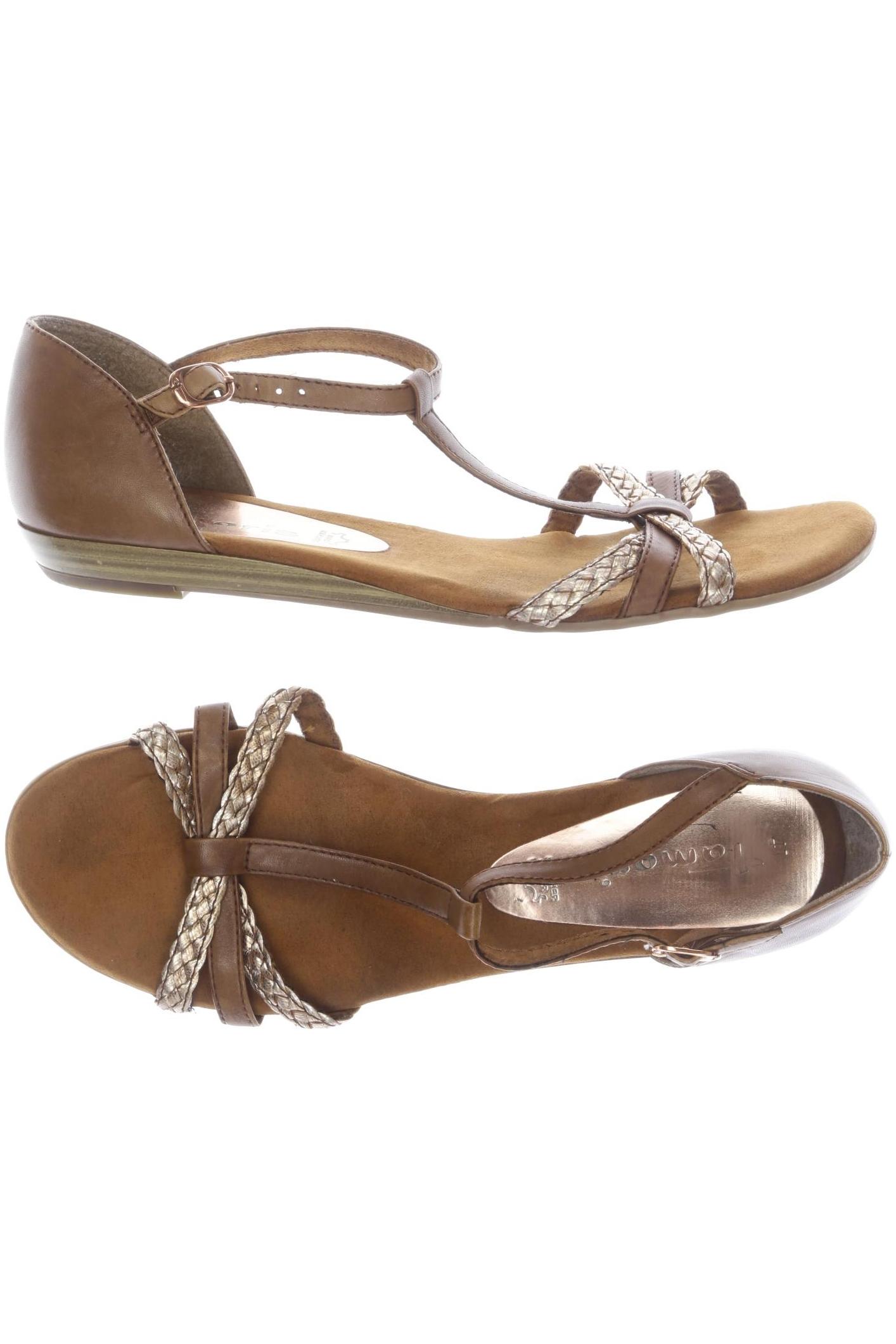 

Tamaris Damen Sandale, braun, Gr. 41
