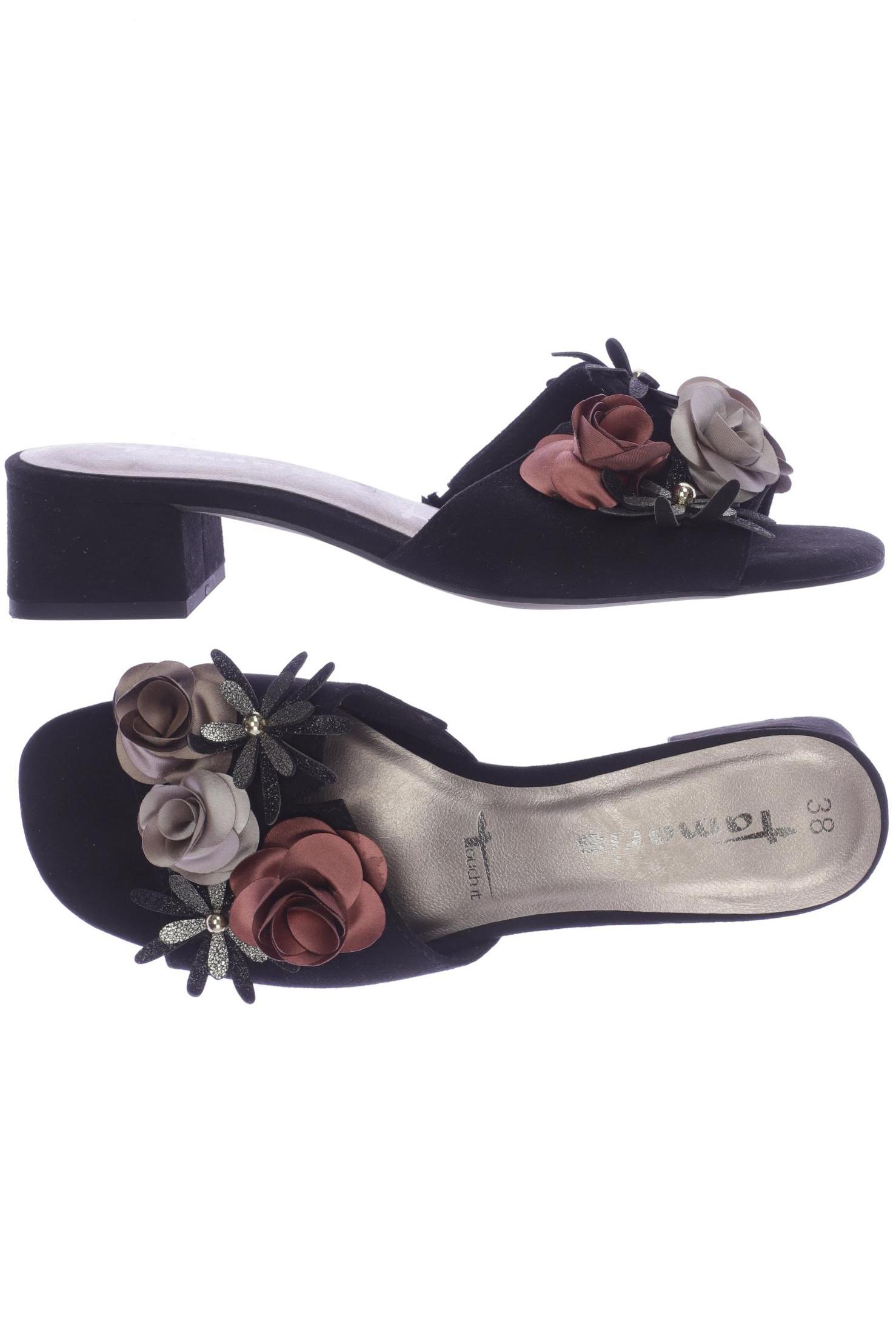 

Tamaris Damen Sandale, schwarz, Gr. 38