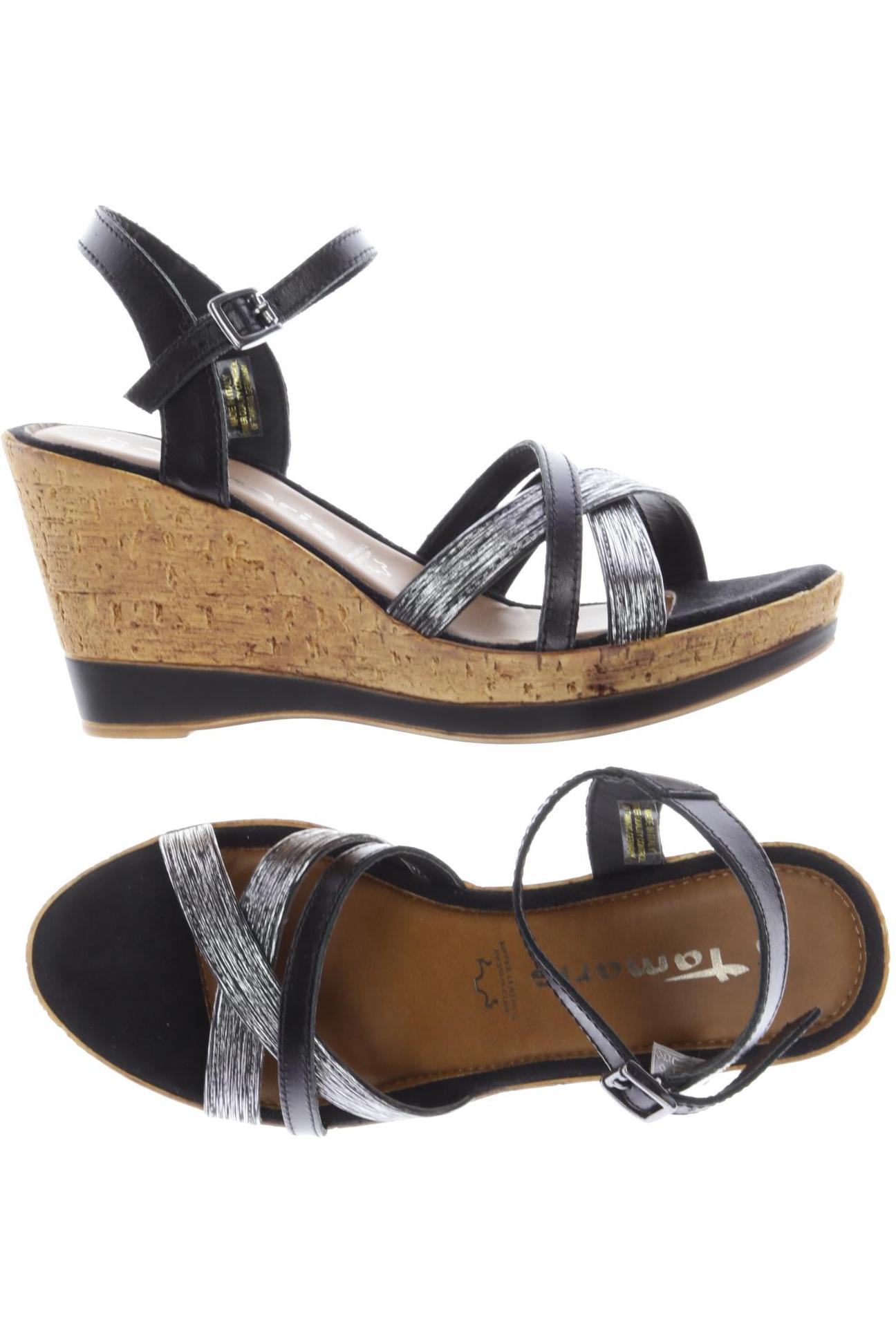 

Tamaris Damen Sandale, schwarz, Gr. 37