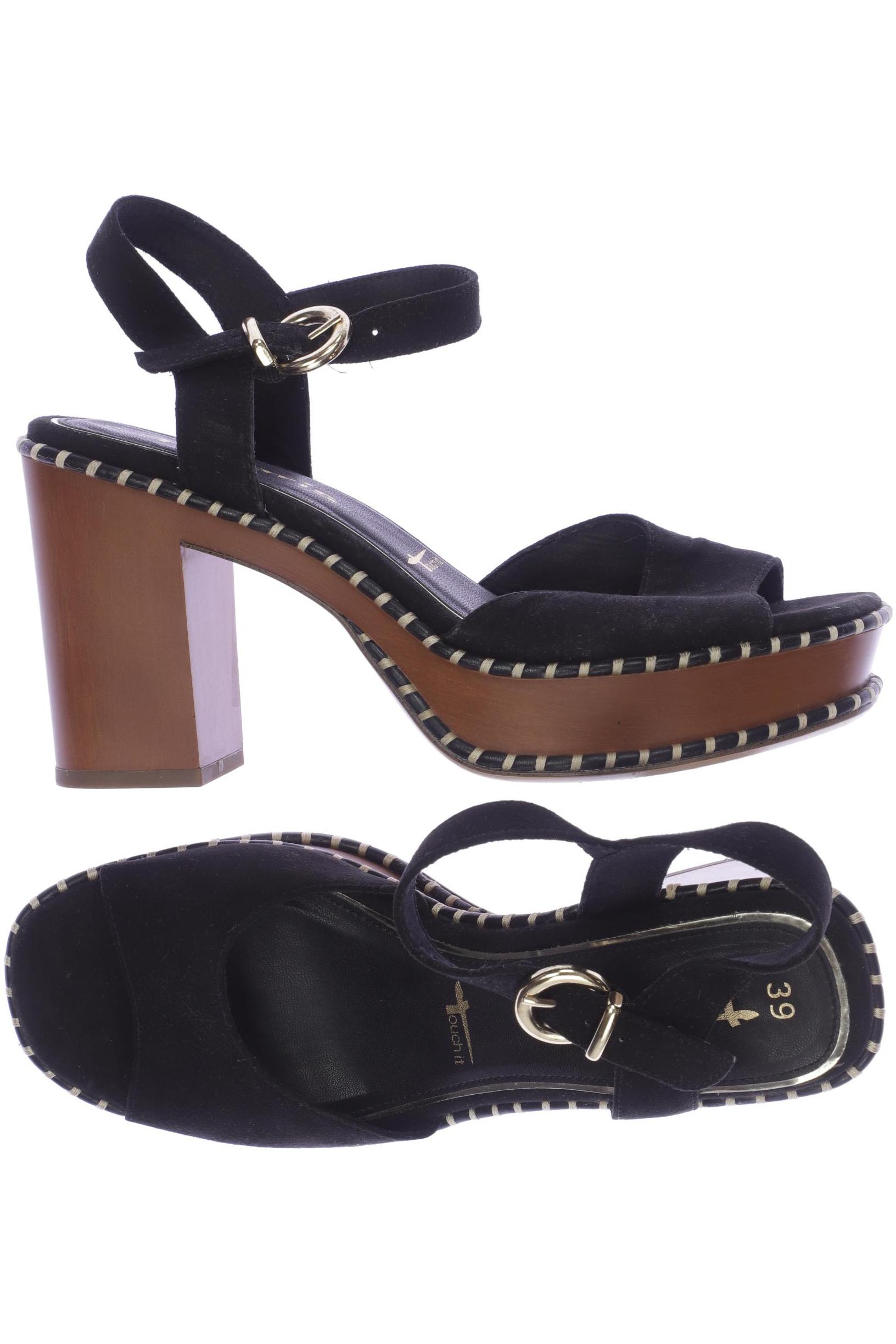 

Tamaris Damen Sandale, schwarz, Gr. 39