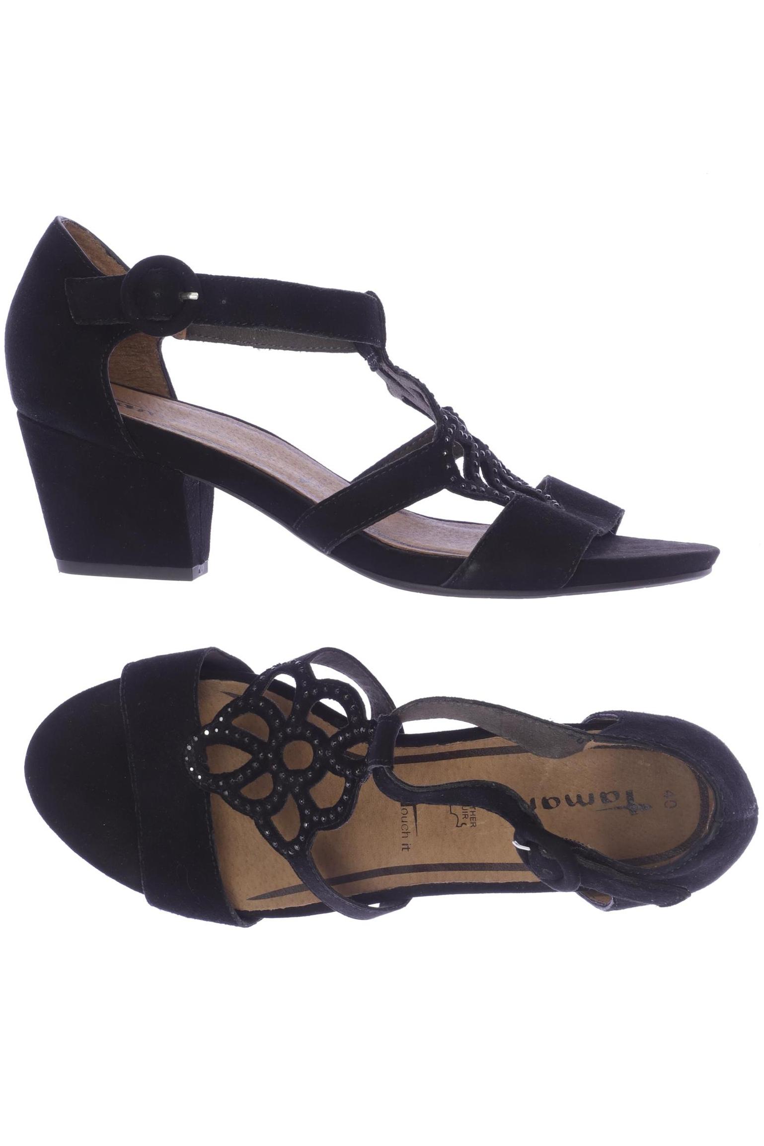 

Tamaris Damen Sandale, schwarz, Gr. 40