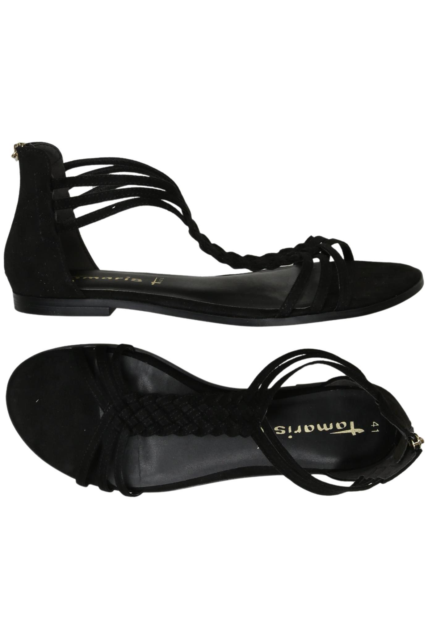 

Tamaris Damen Sandale, schwarz, Gr. 41