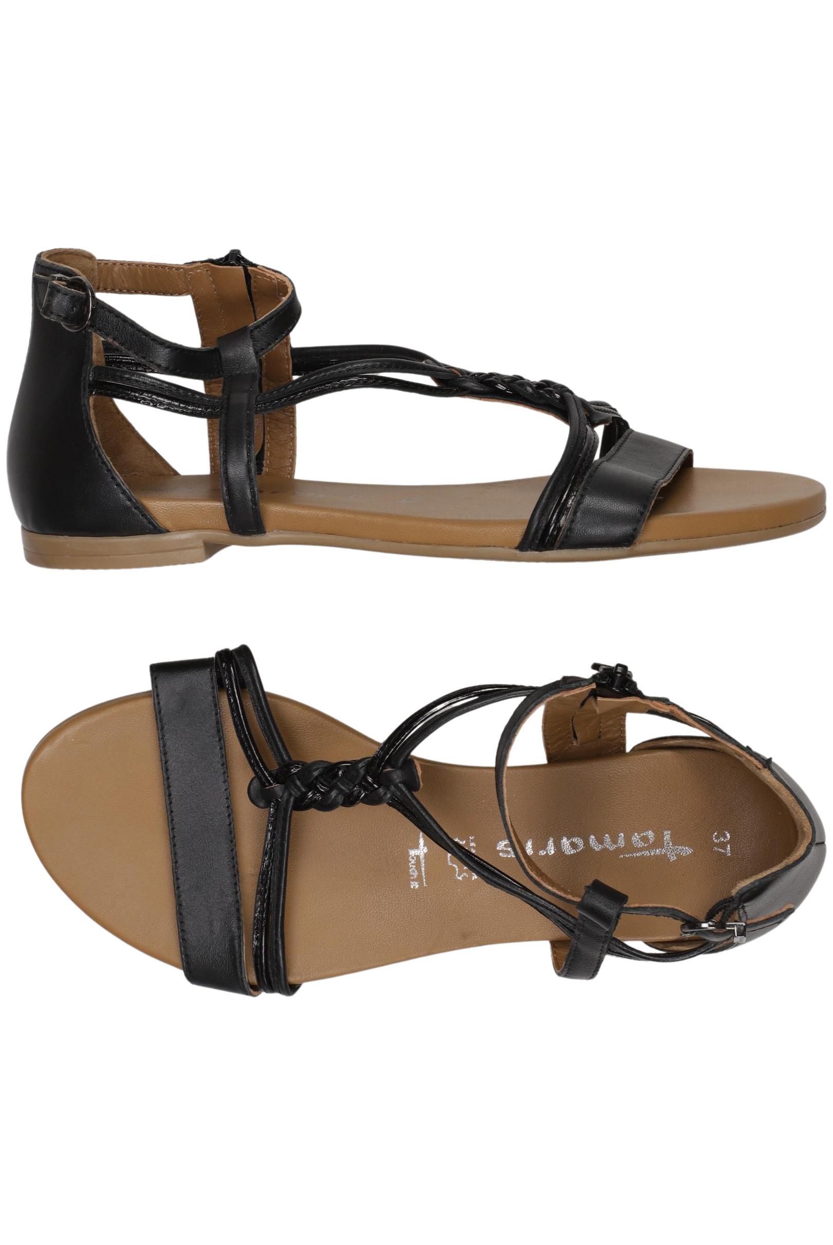 

Tamaris Damen Sandale, schwarz, Gr. 37