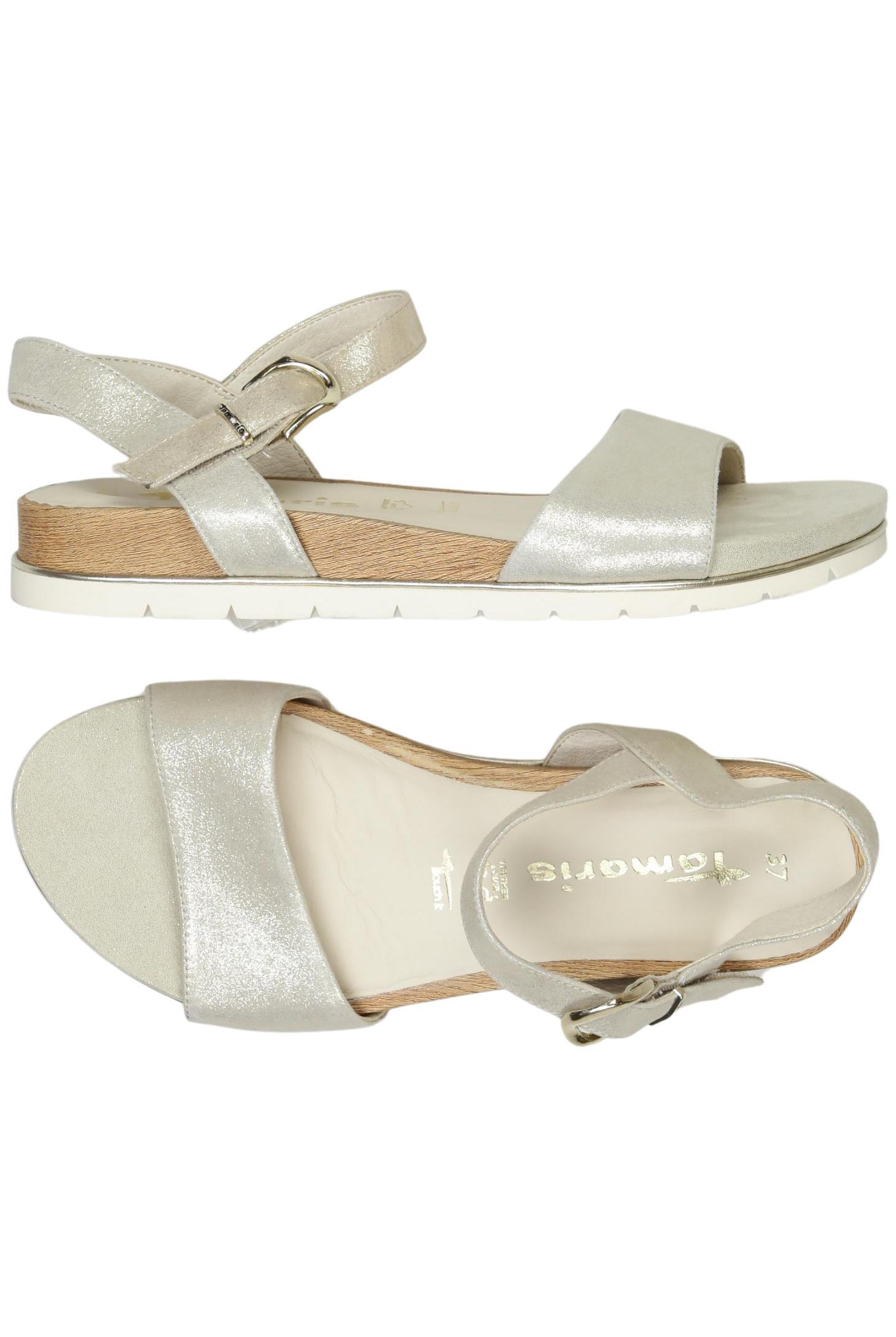 

Tamaris Damen Sandale, silber, Gr. 37