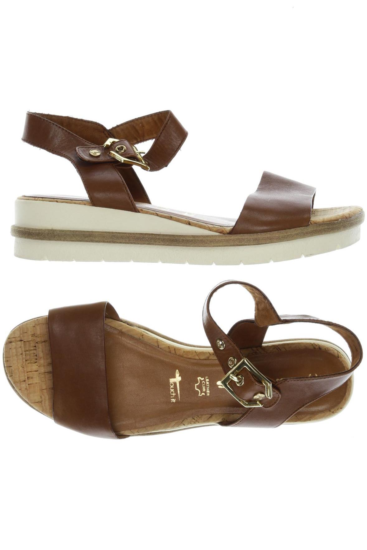 

Tamaris Damen Sandale, braun, Gr. 38