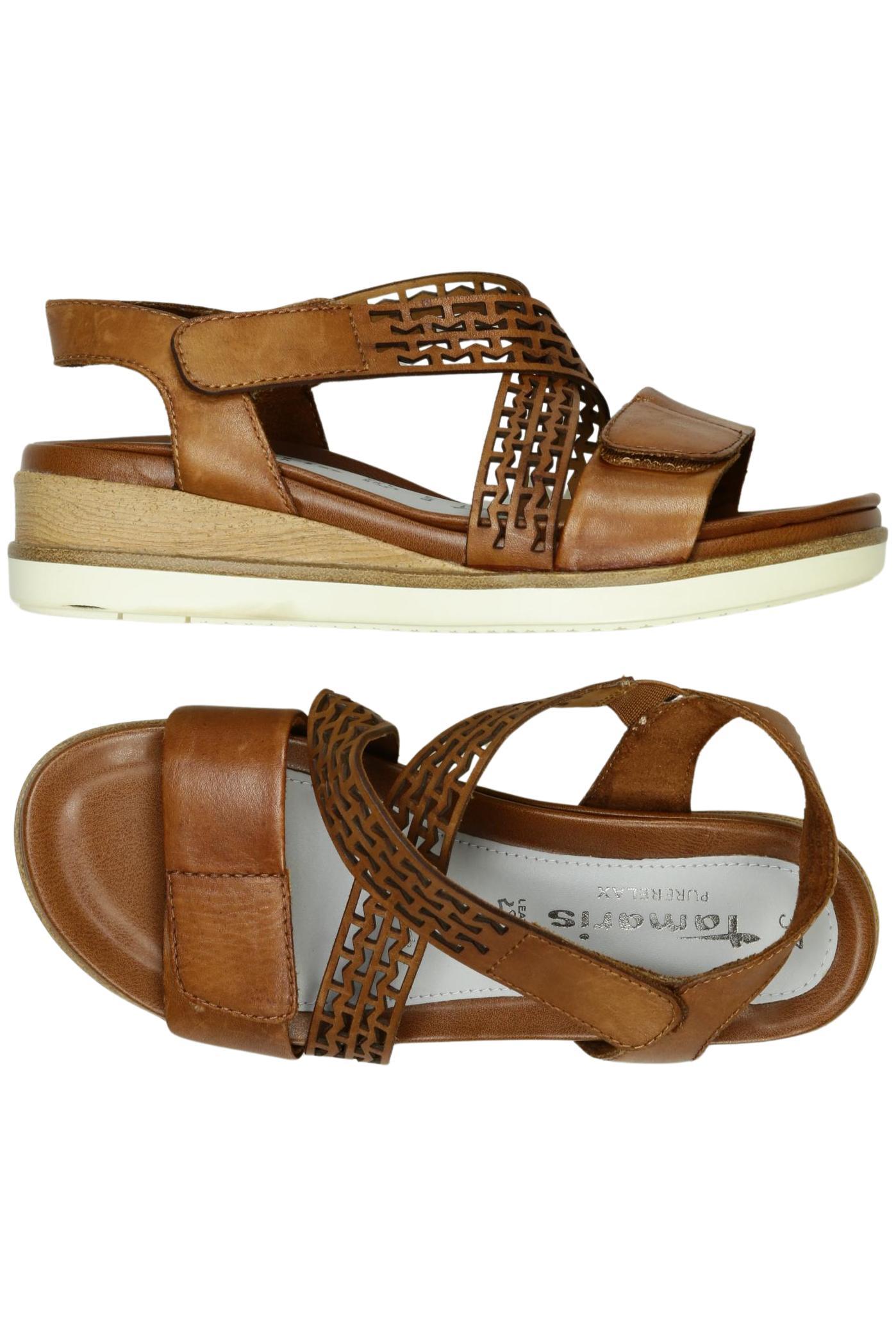 

Tamaris Damen Sandale, braun, Gr. 37
