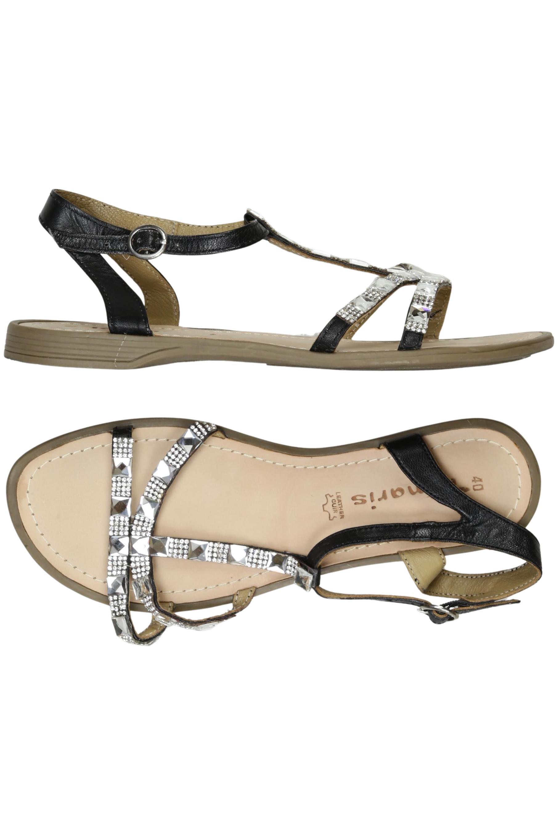 

Tamaris Damen Sandale, schwarz, Gr. 40