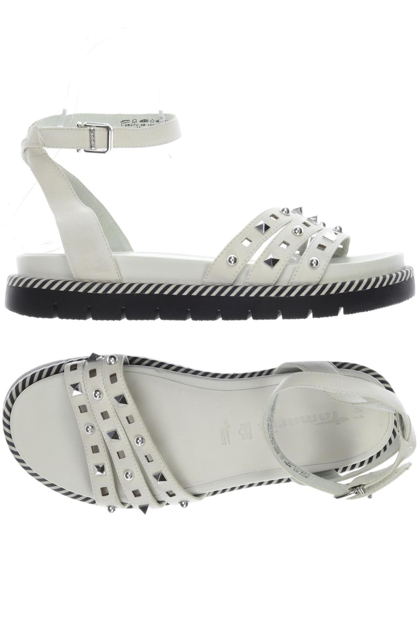 

Tamaris Damen Sandale, weiß, Gr. 41