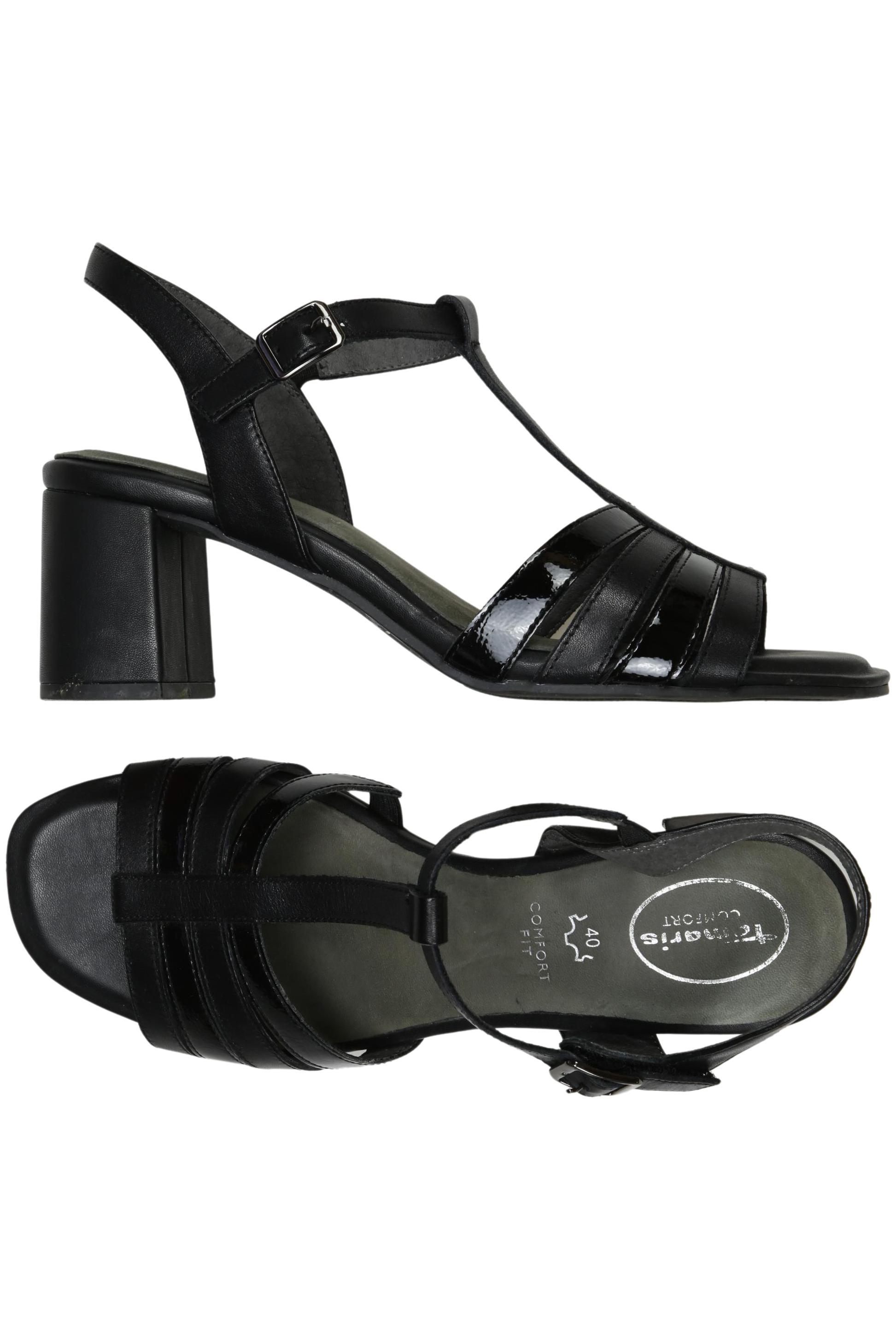 

Tamaris Damen Sandale, schwarz, Gr. 40
