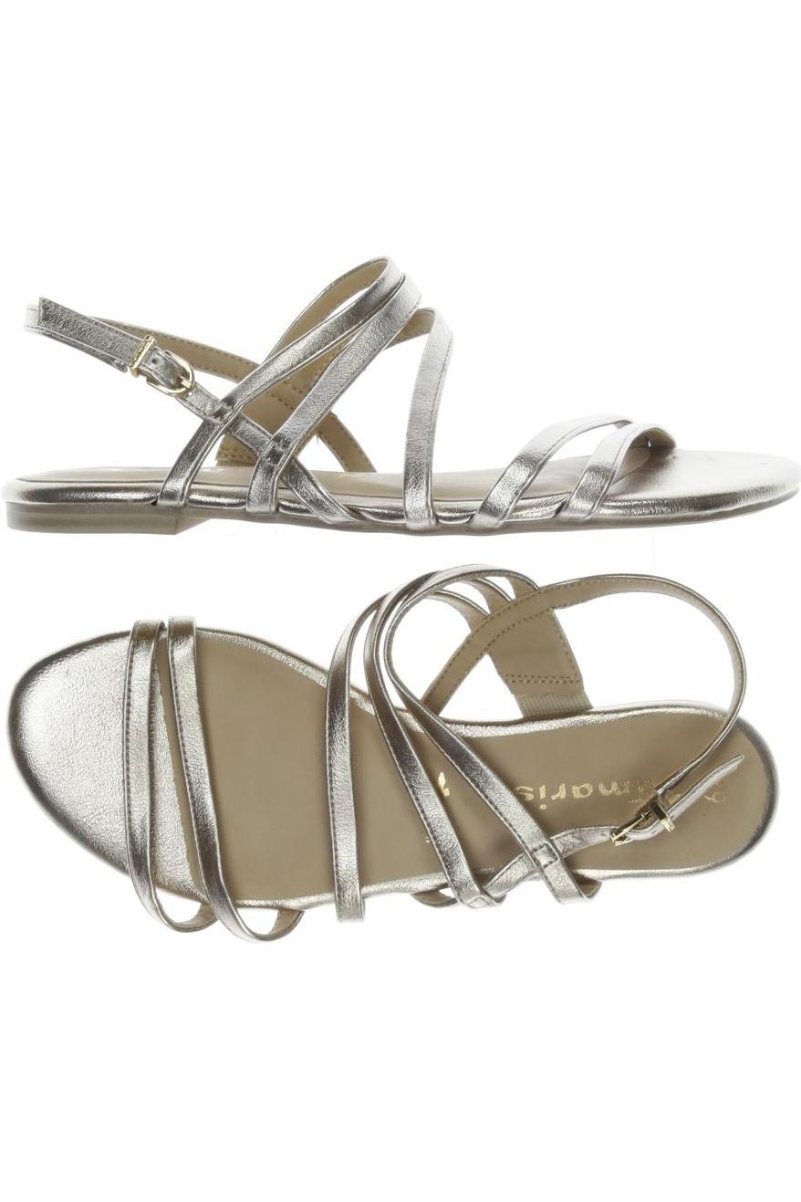 

Tamaris Damen Sandale, gold, Gr. 39