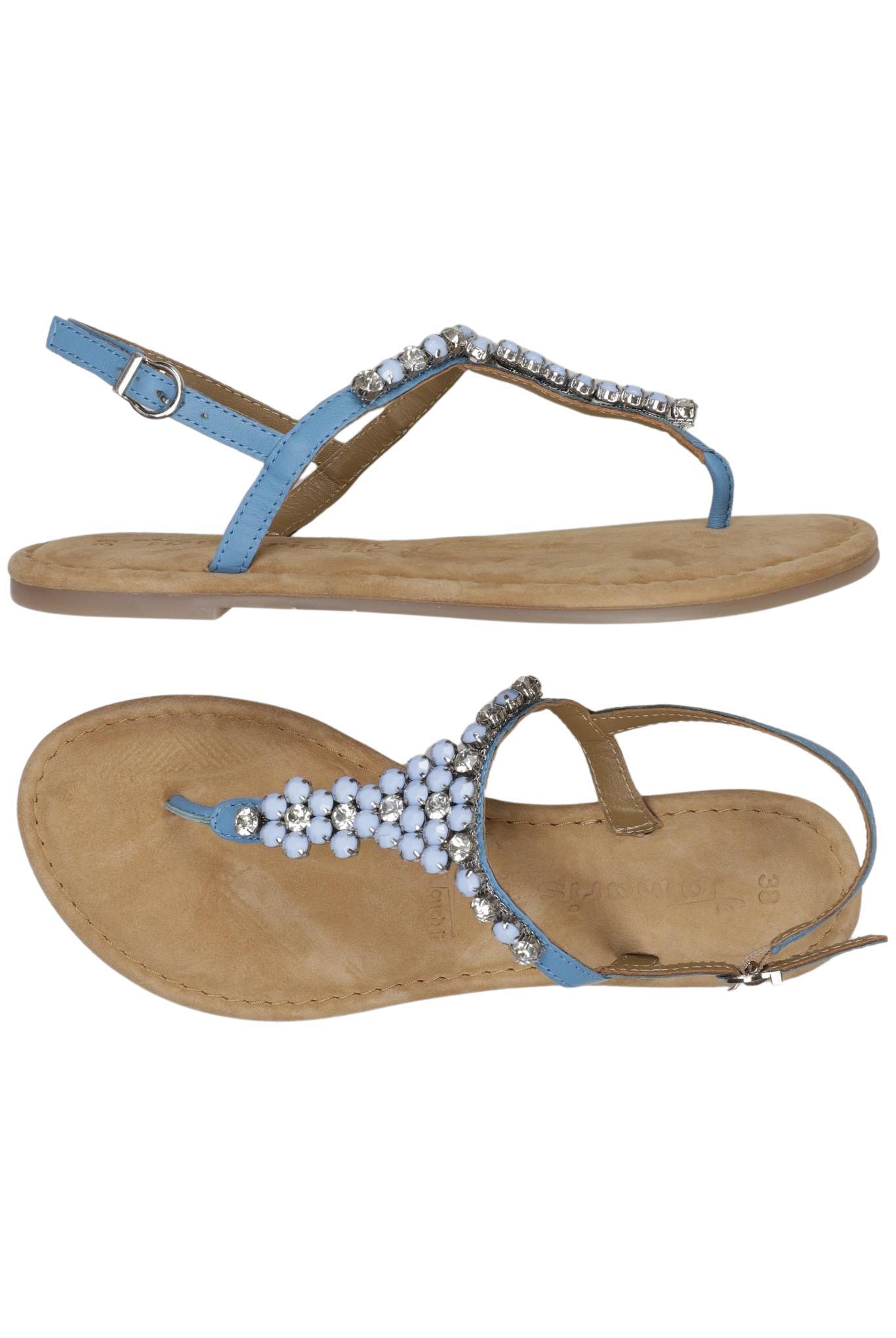 

Tamaris Damen Sandale, blau, Gr. 38
