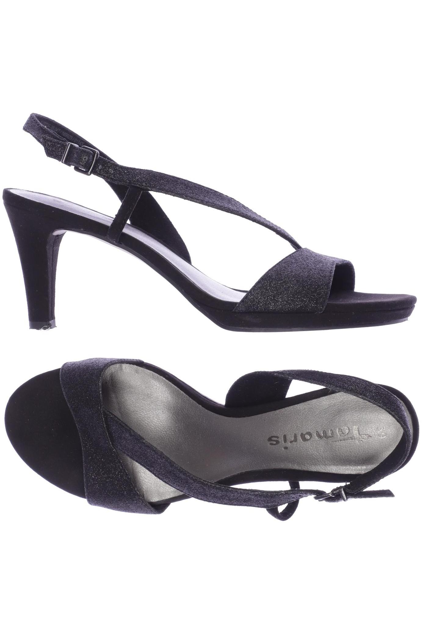 

Tamaris Damen Sandale, schwarz, Gr. 39