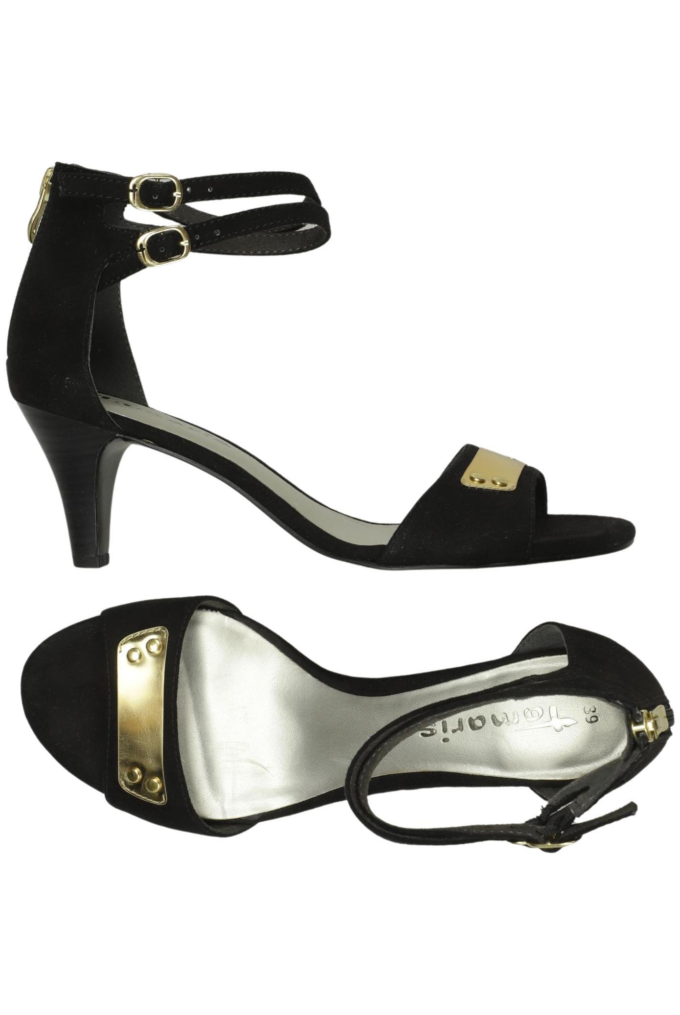 

Tamaris Damen Sandale, schwarz, Gr. 39