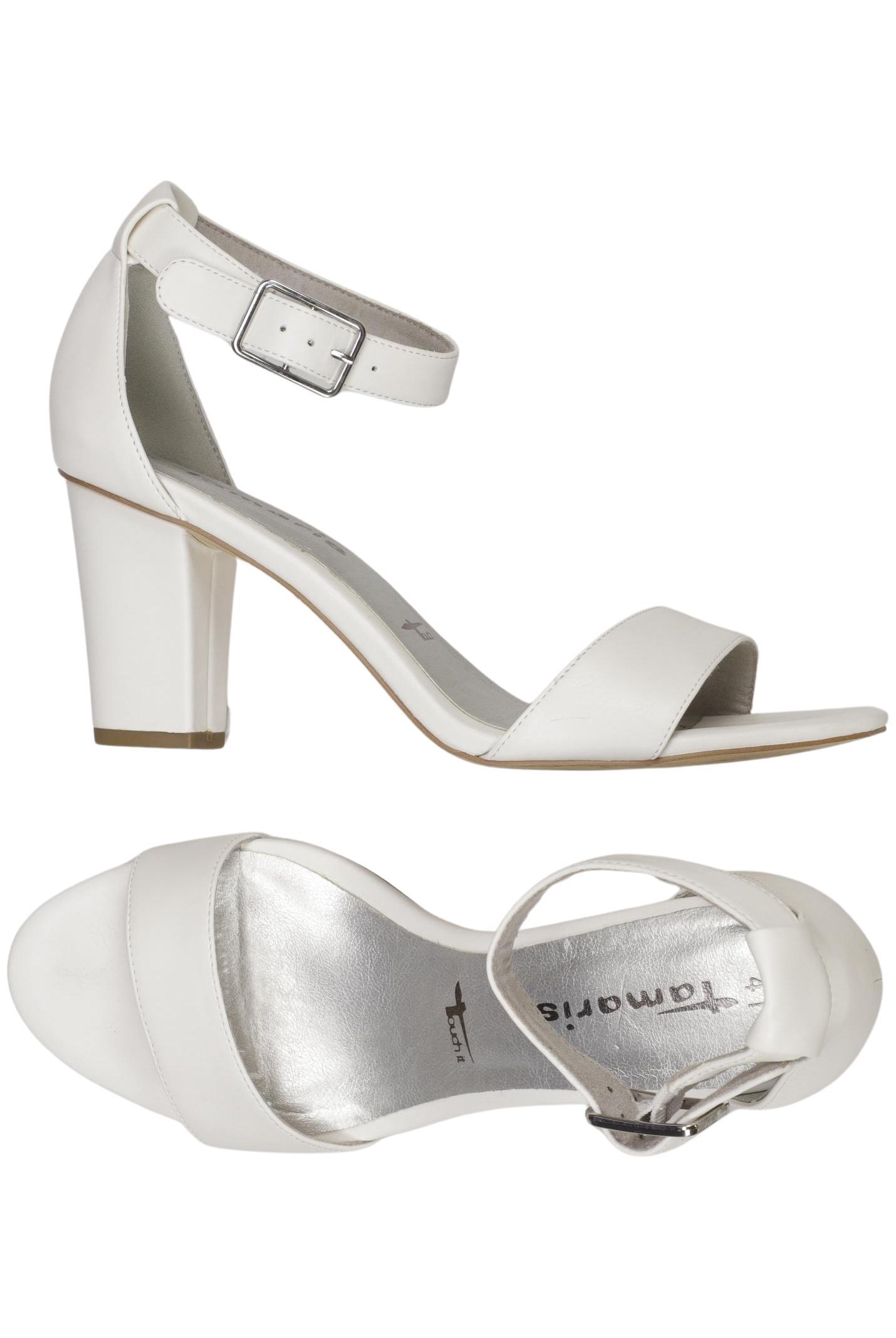 

Tamaris Damen Sandale, weiß, Gr. 41