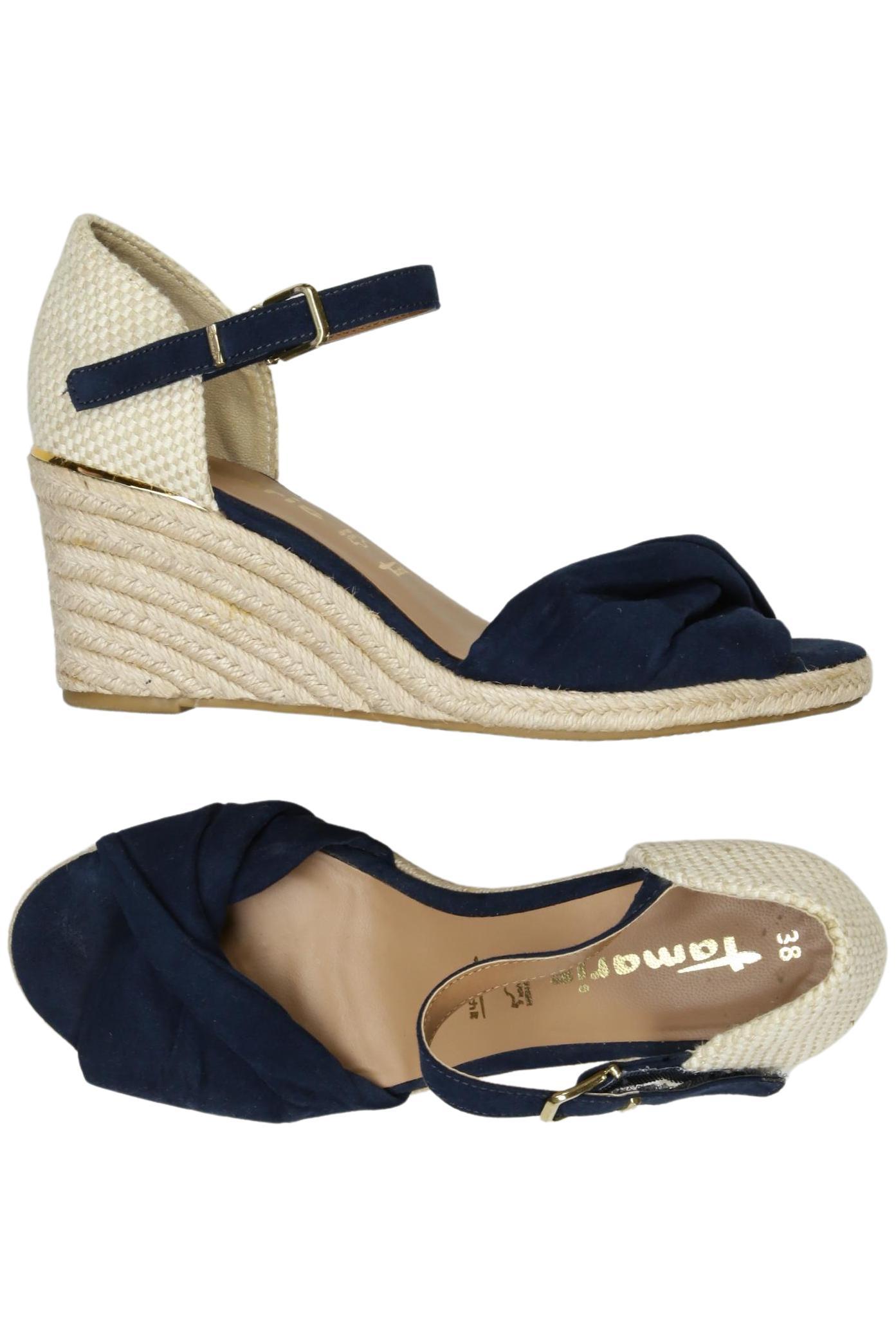 

Tamaris Damen Sandale, marineblau, Gr. 38