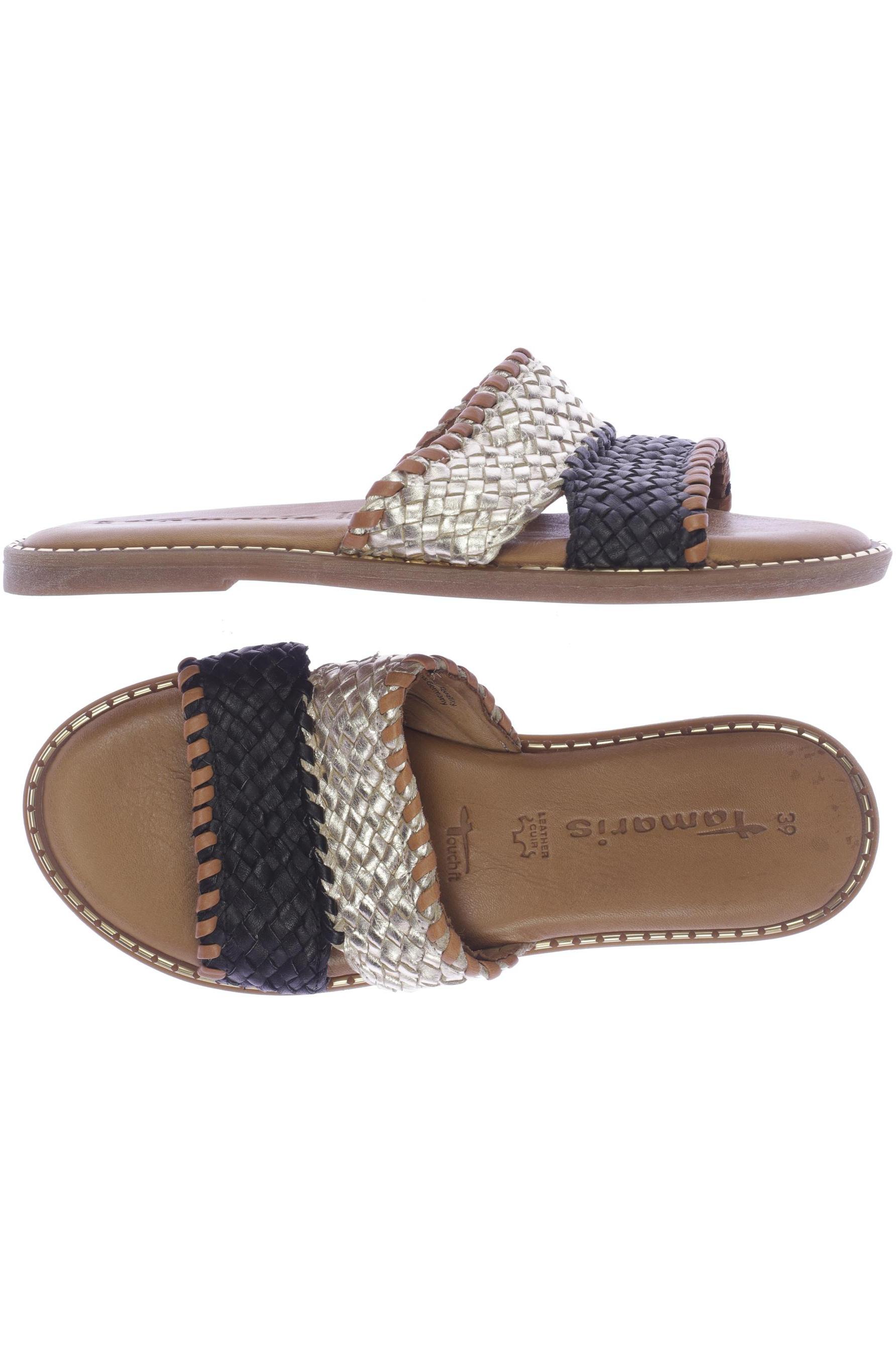 

Tamaris Damen Sandale, gold, Gr. 39