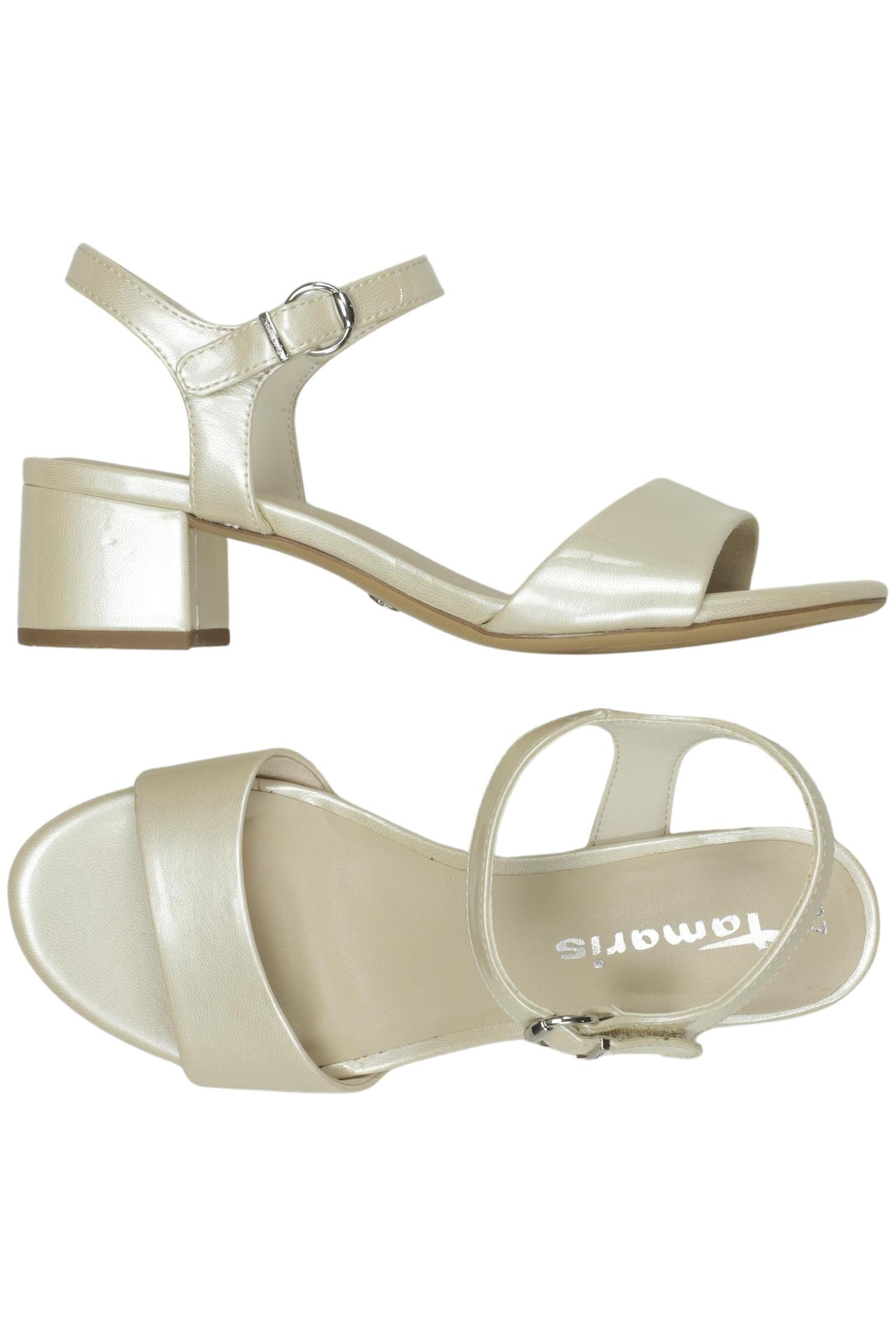 

Tamaris Damen Sandale, silber, Gr. 37