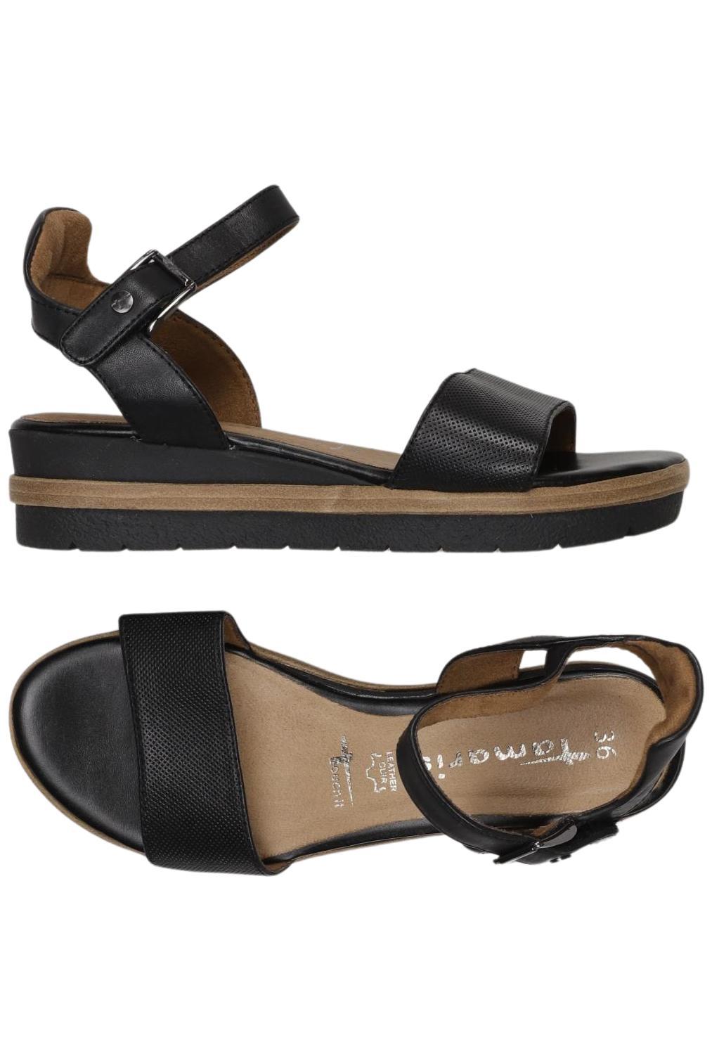 

Tamaris Damen Sandale, schwarz, Gr. 36