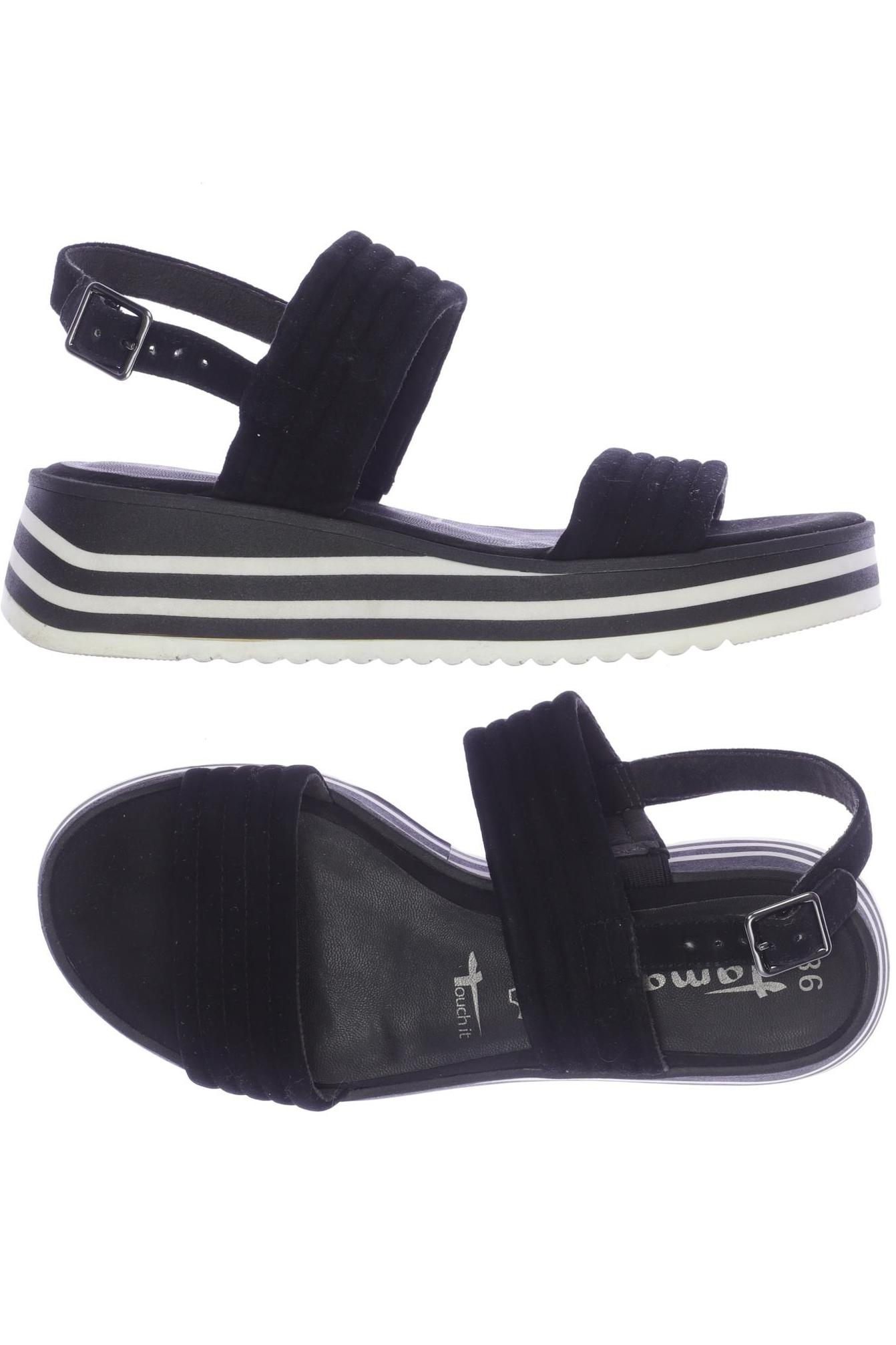 

Tamaris Damen Sandale, schwarz, Gr. 36