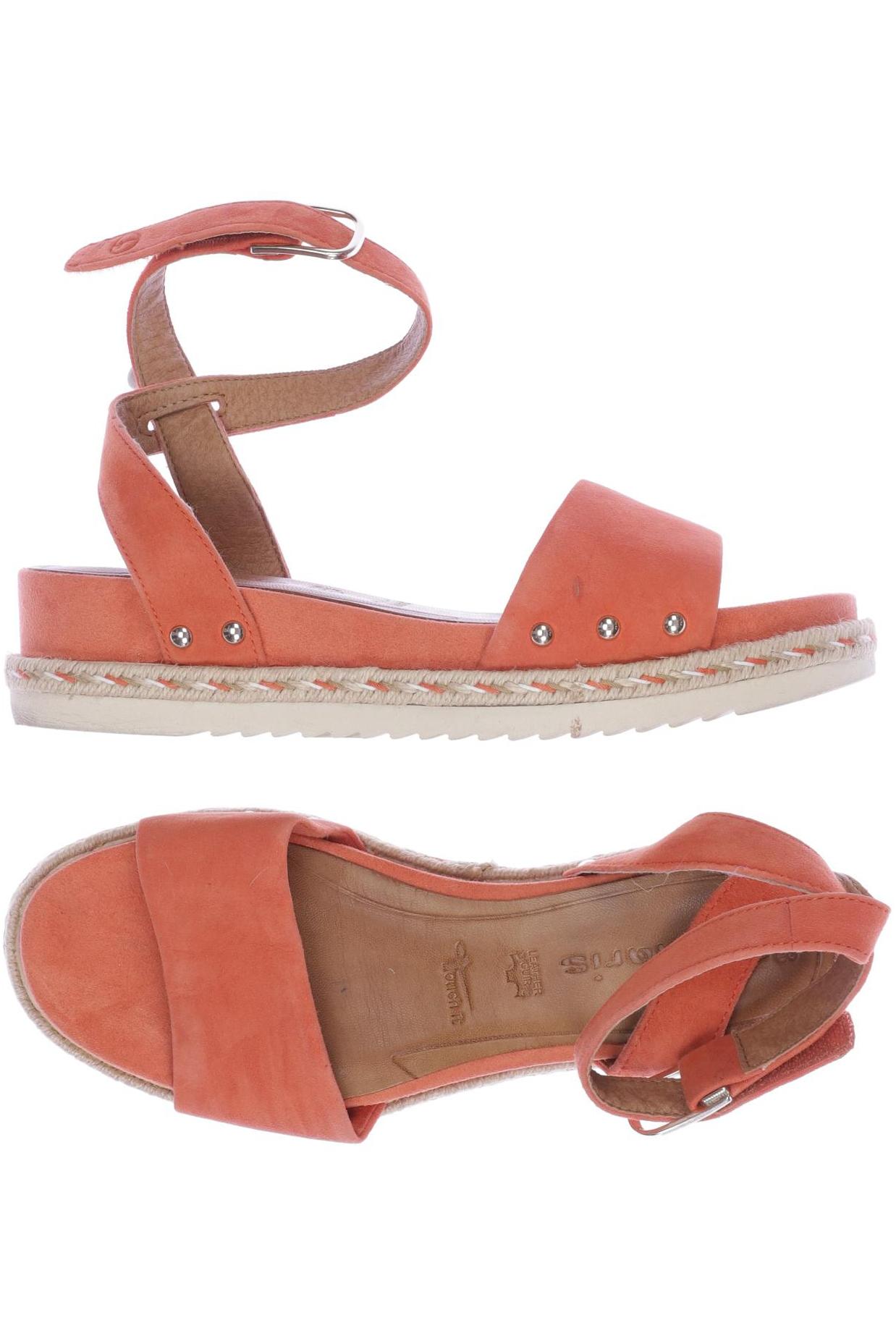 

Tamaris Damen Sandale, orange, Gr. 39