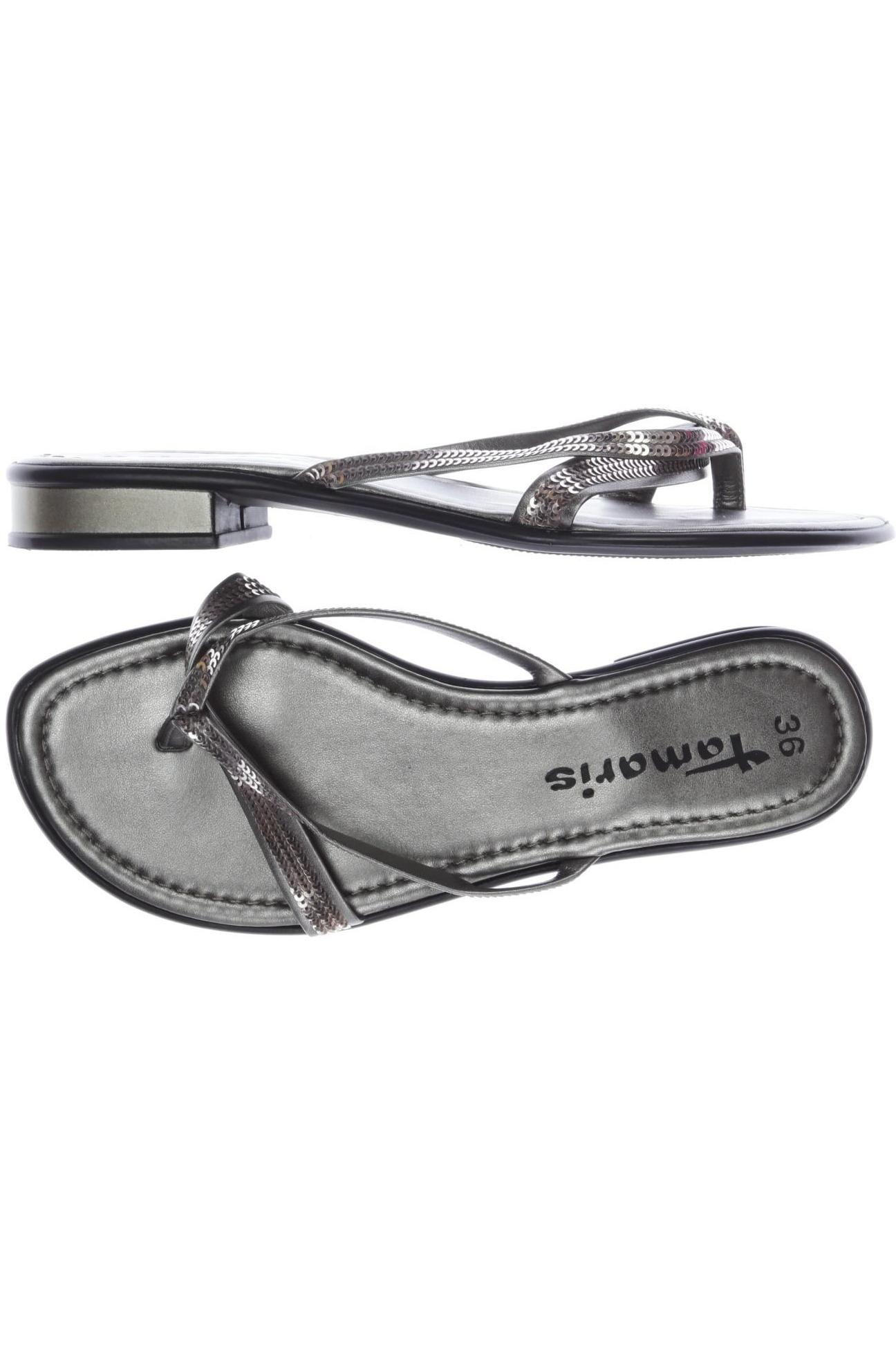 

Tamaris Damen Sandale, grau, Gr. 36