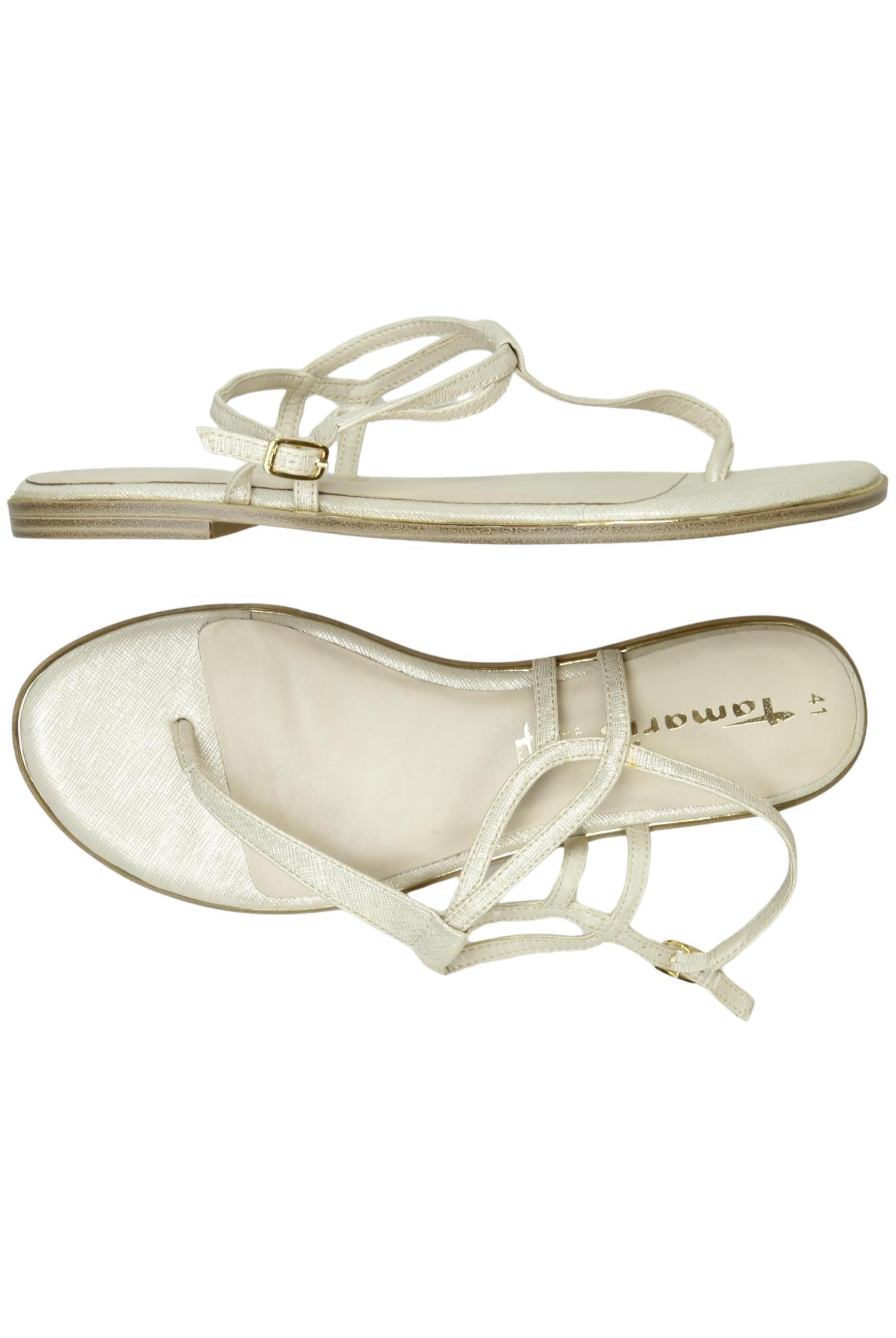 

Tamaris Damen Sandale, gold, Gr. 41
