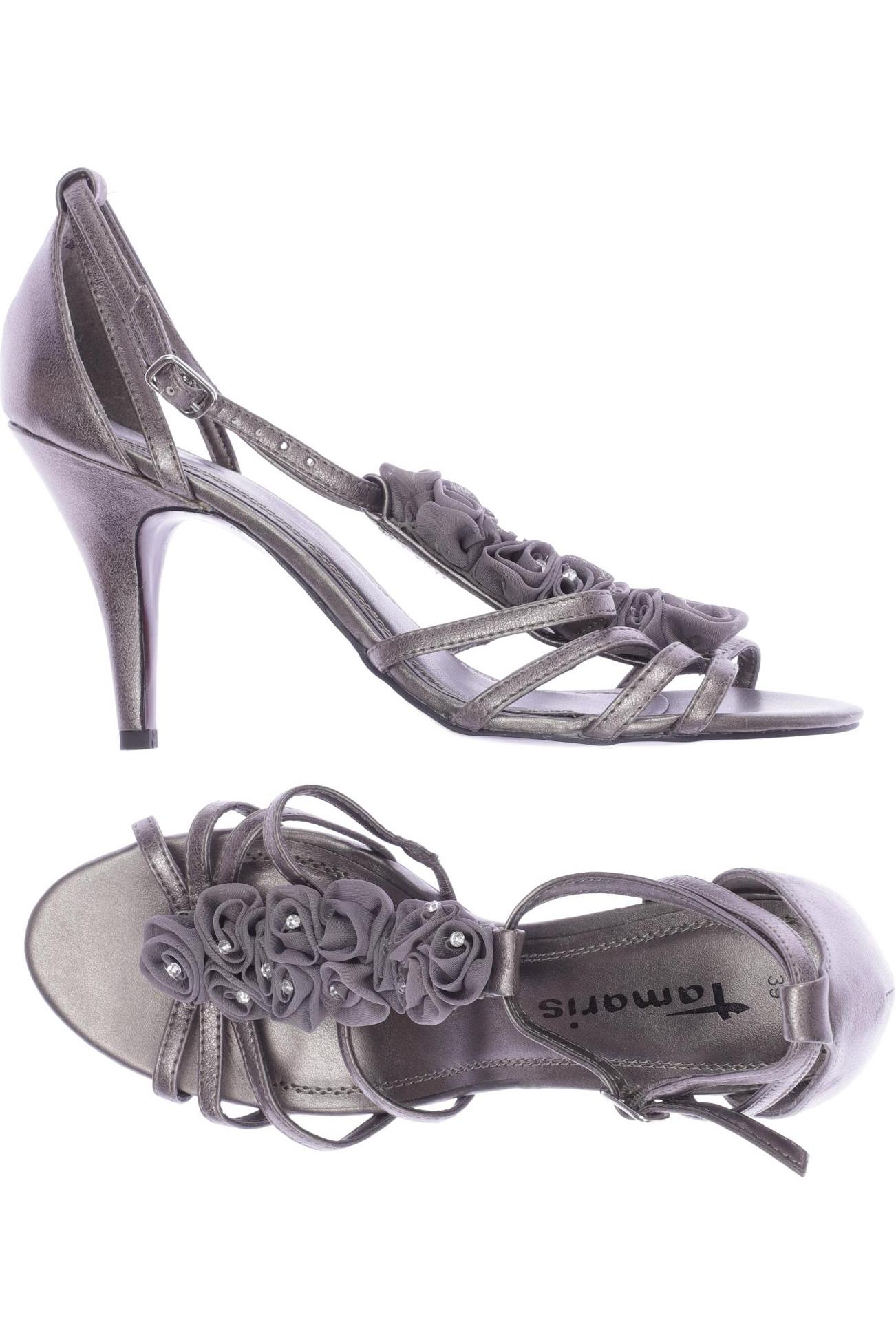 

Tamaris Damen Sandale, grau, Gr. 39