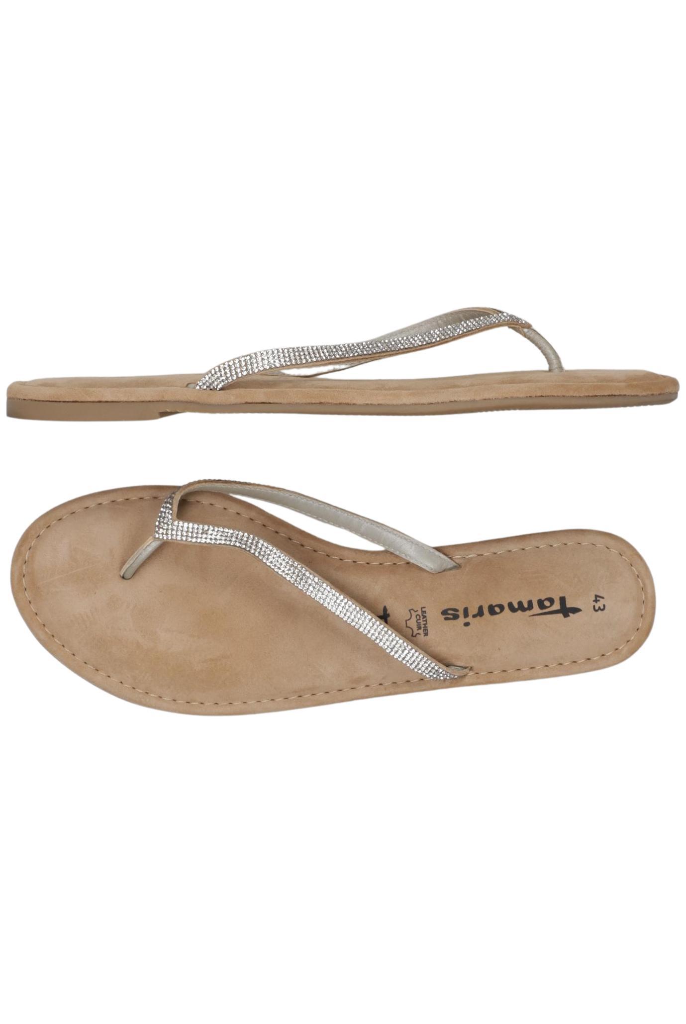 

Tamaris Damen Sandale, silber, Gr. 43
