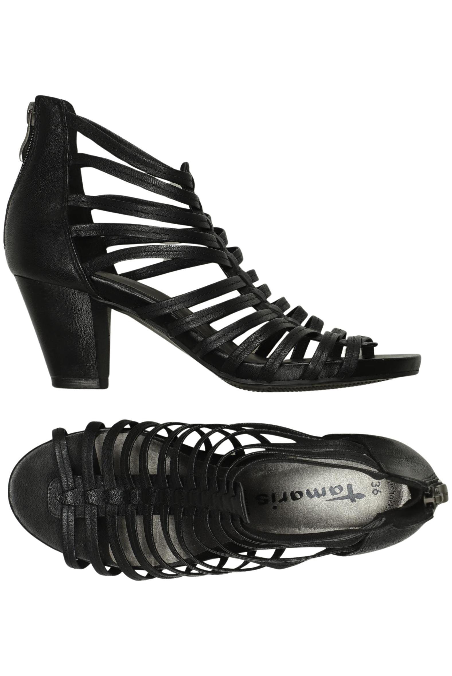 

Tamaris Damen Sandale, schwarz, Gr. 36
