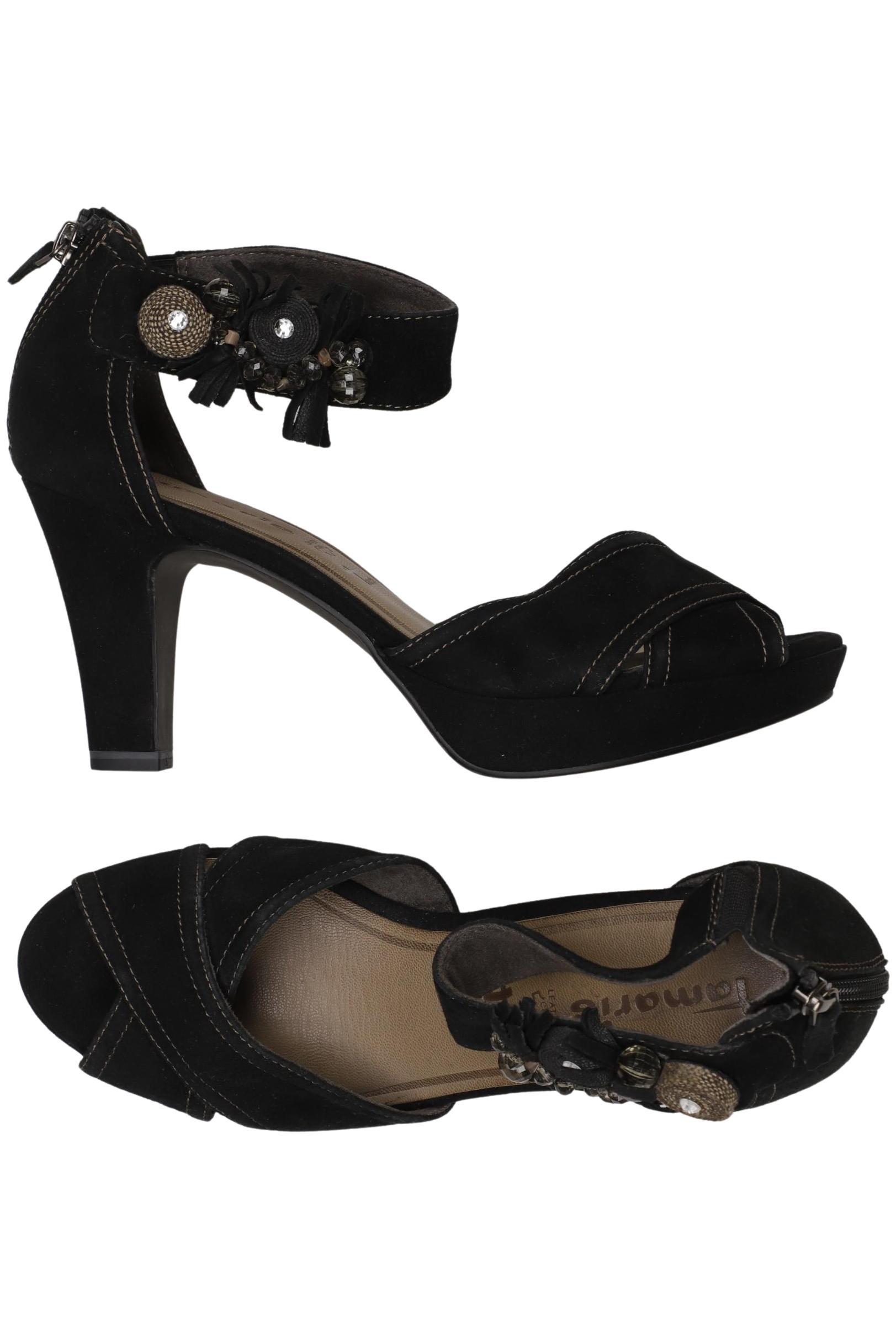 

Tamaris Damen Sandale, schwarz, Gr. 40